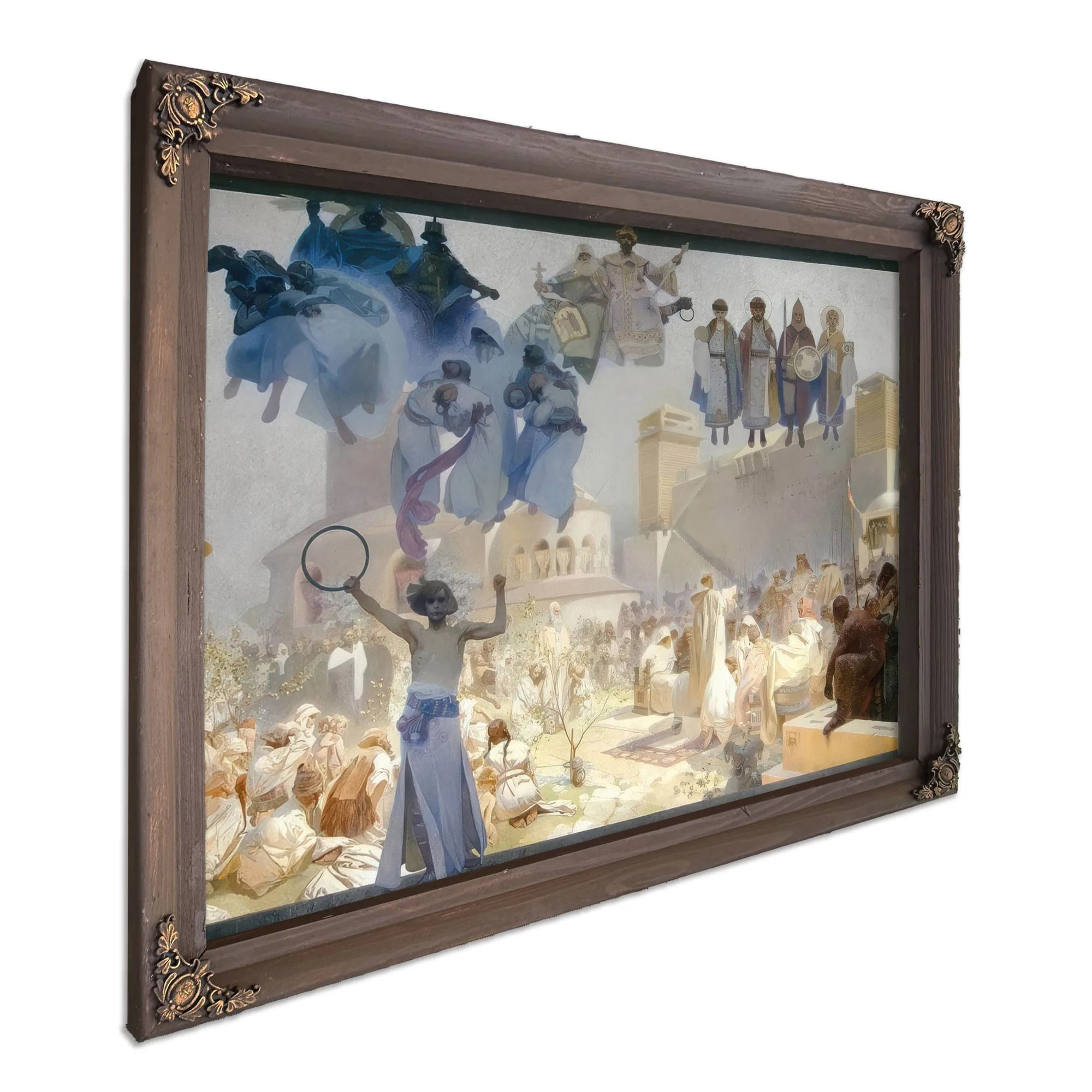 The Introduction Of The Slavonic Liturgy By Alphonse Mucha Fine Art Print
