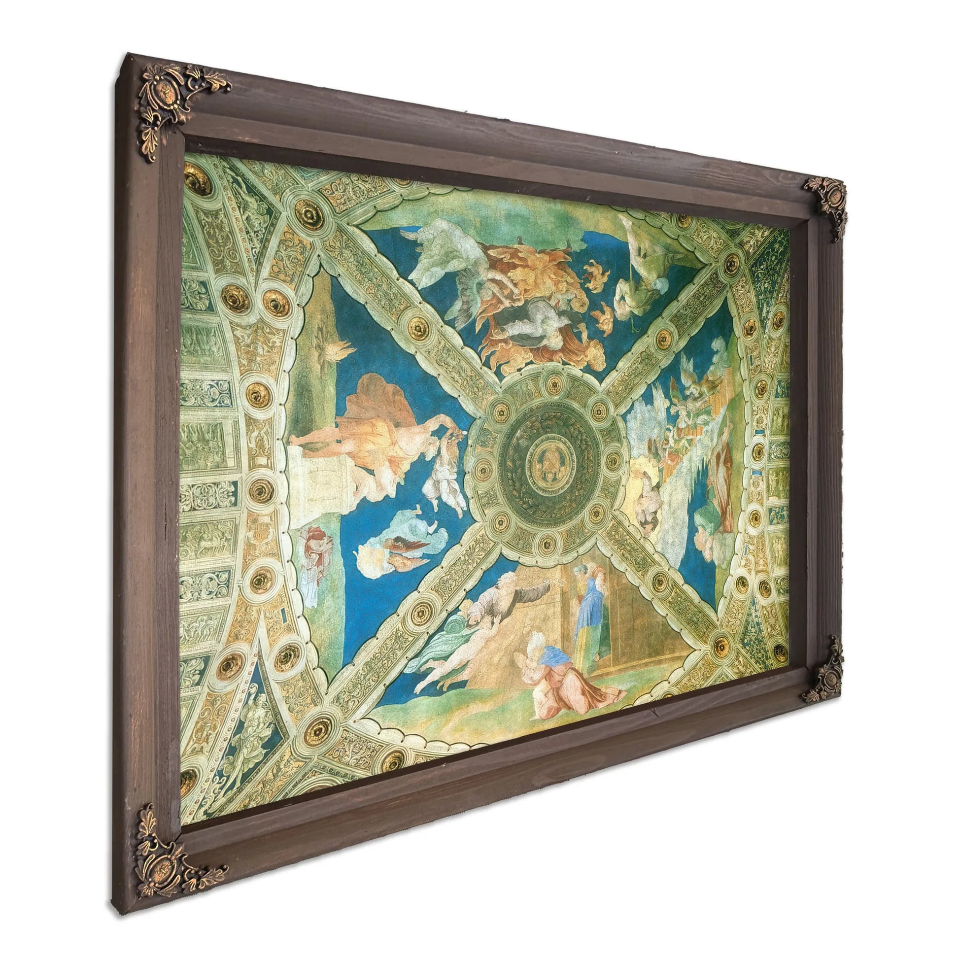 Ceiling Of The Stanza Di Eliodoro By Raphael Fine Art Print