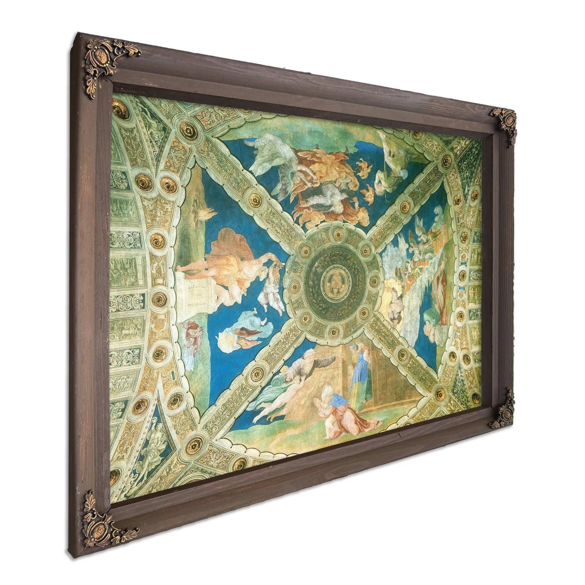 Ceiling Of The Stanza Di Eliodoro By Raphael Fine Art Print