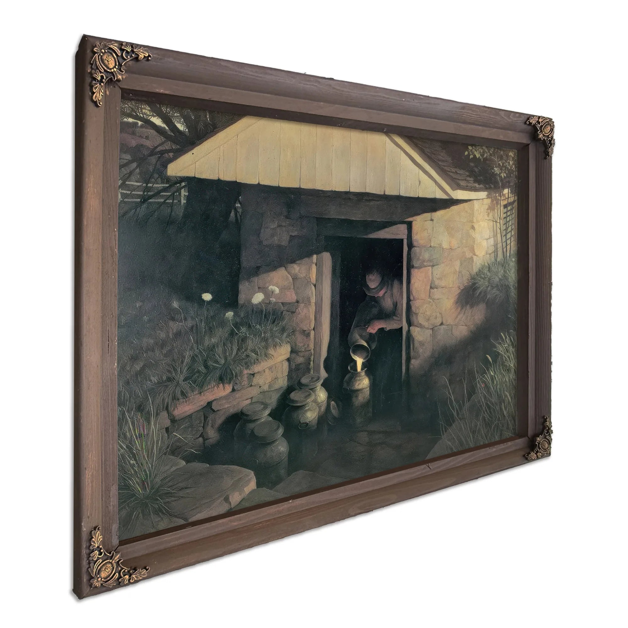 The Springhouse By NC Wyeth Fine Art Print
