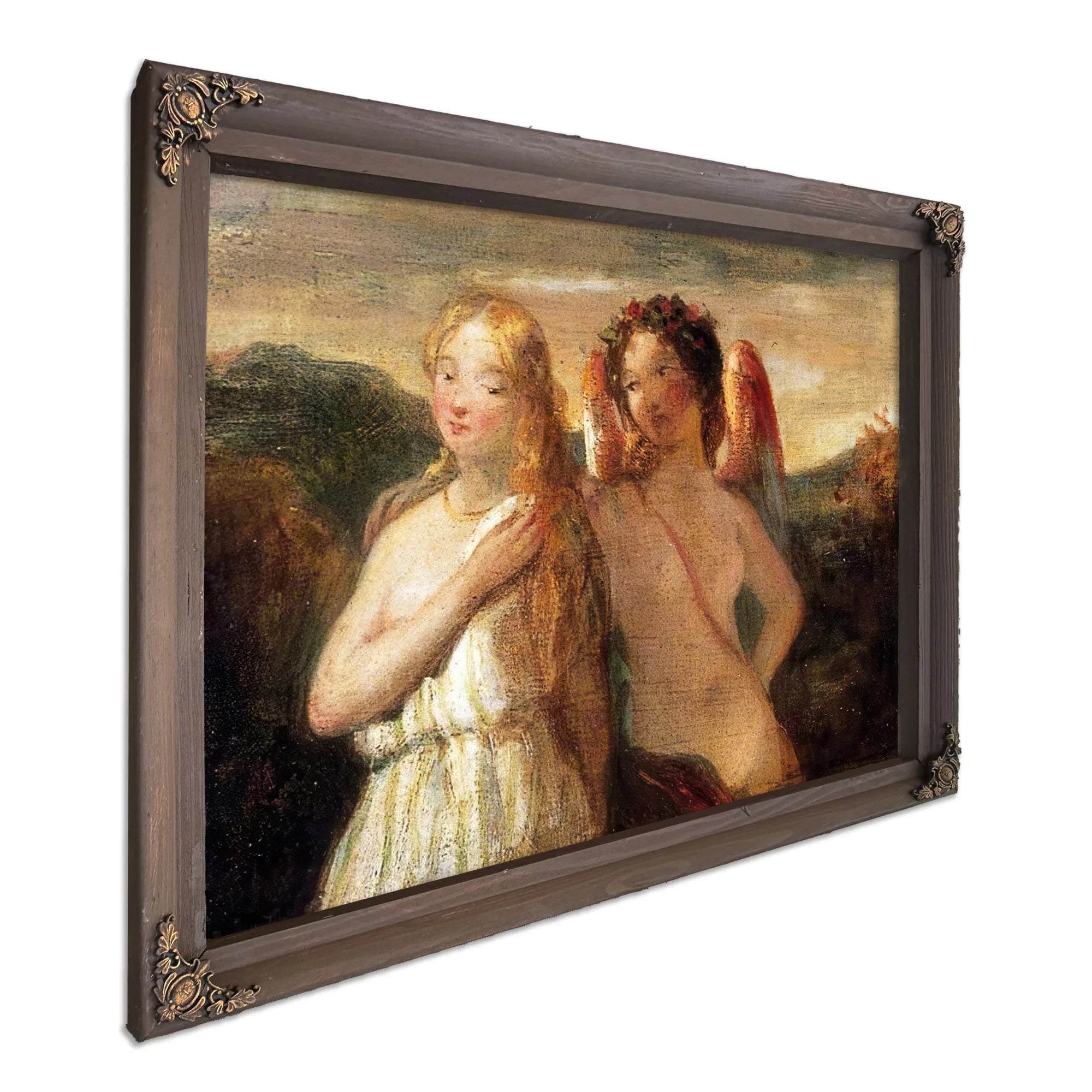 Sketch Of Venus And Psyche By William Etty Fine Art Print