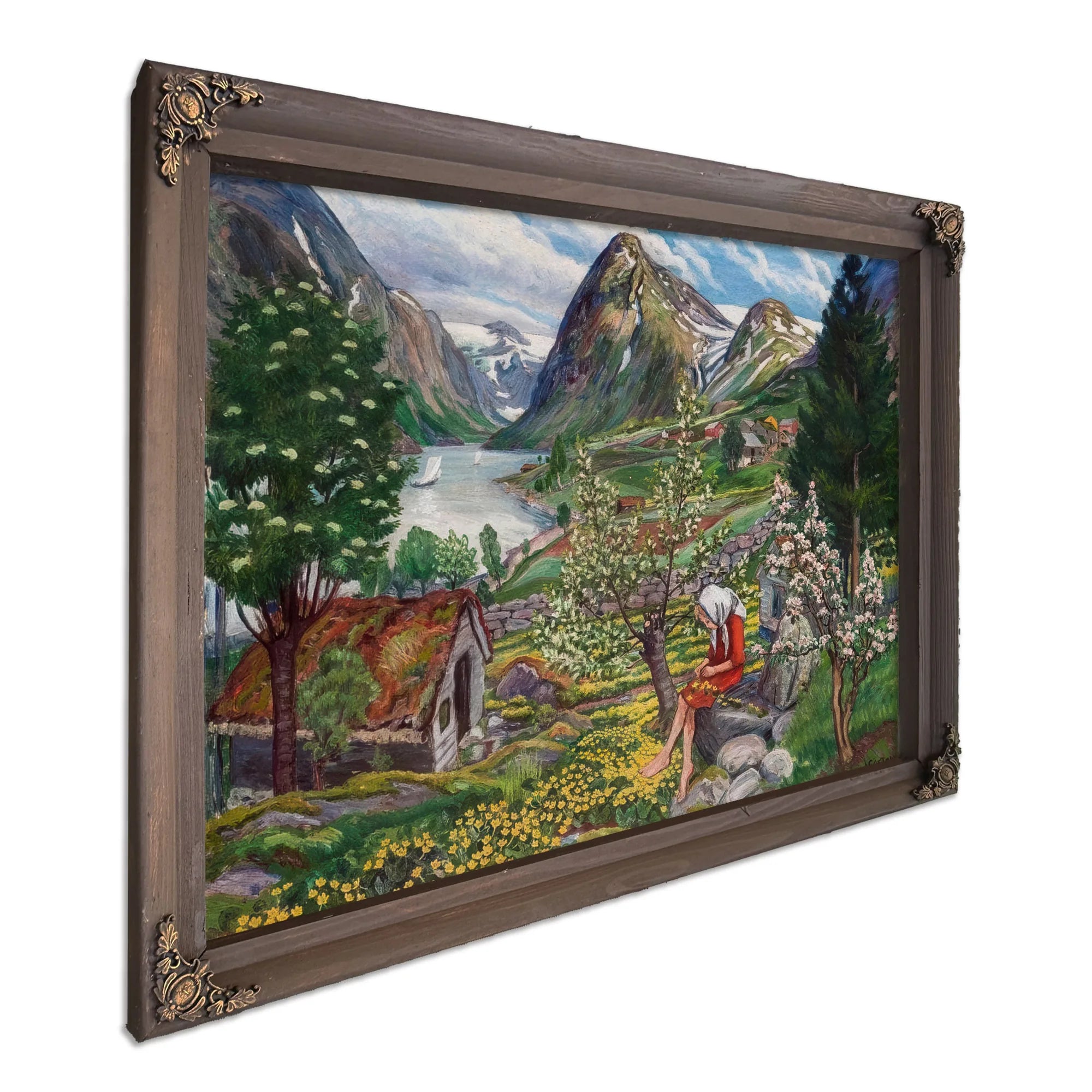 Kari Motif From Sunde 1 By Nicolai Astrup Fine Art Print