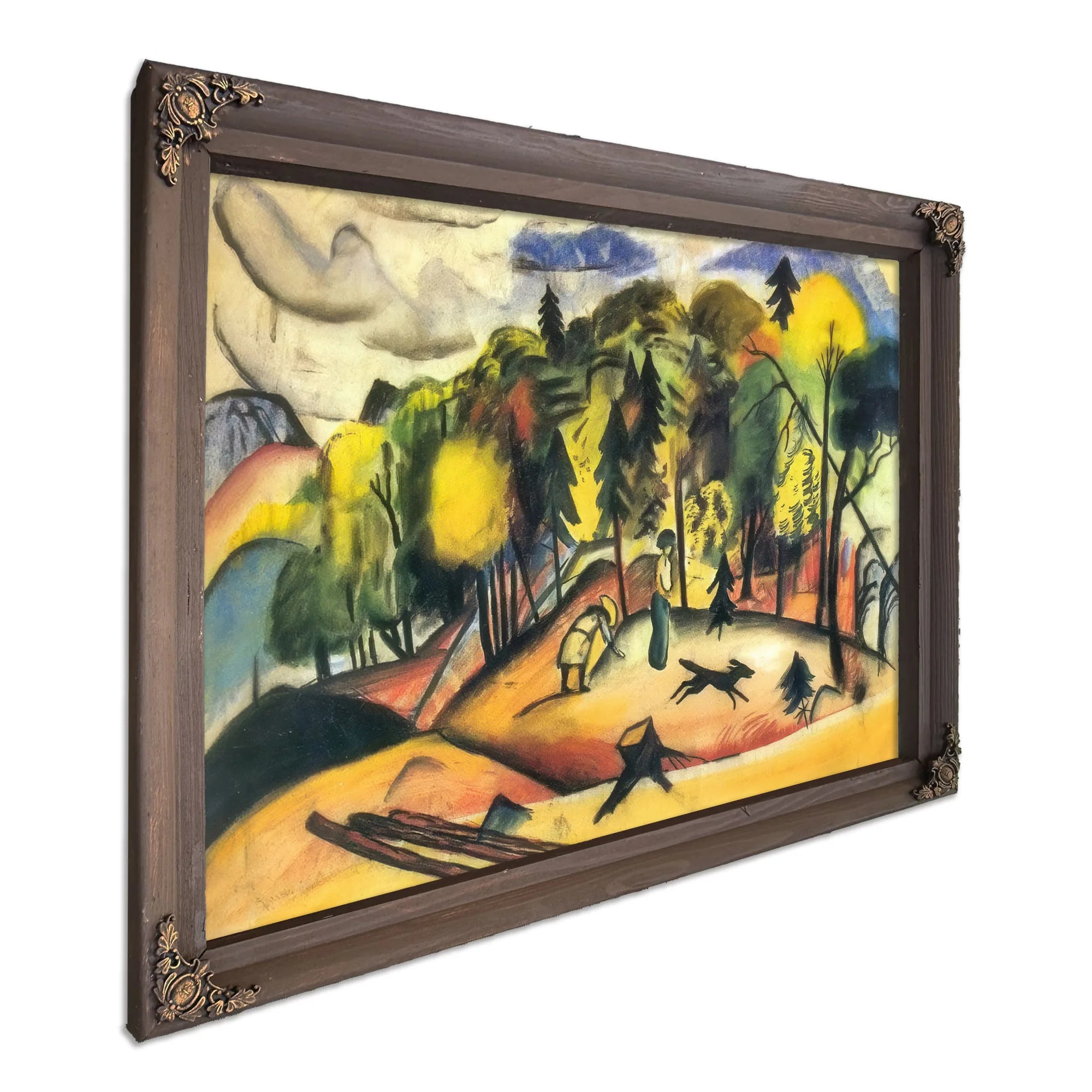 Walk In The Woods By August Macke Fine Art Print