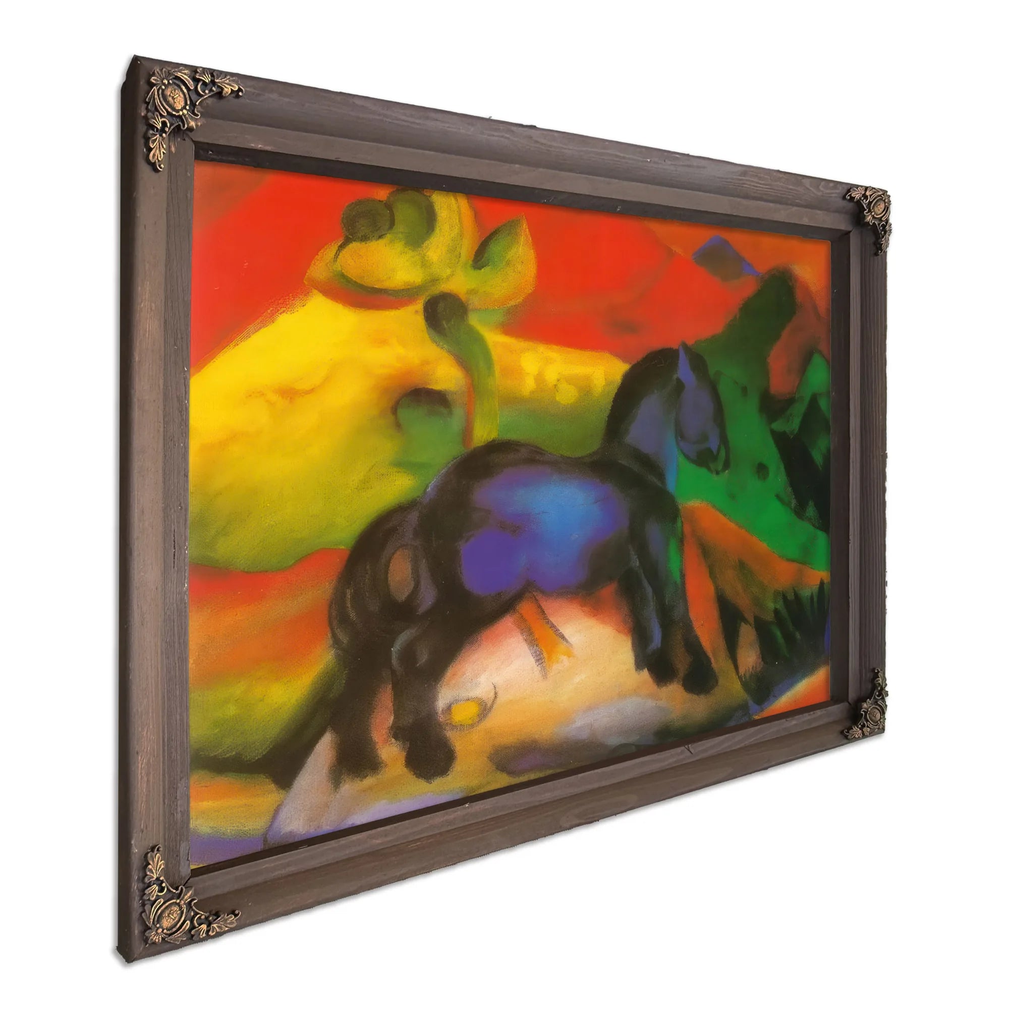 The Little Blue Horse By Franz Marc Fine Art Print