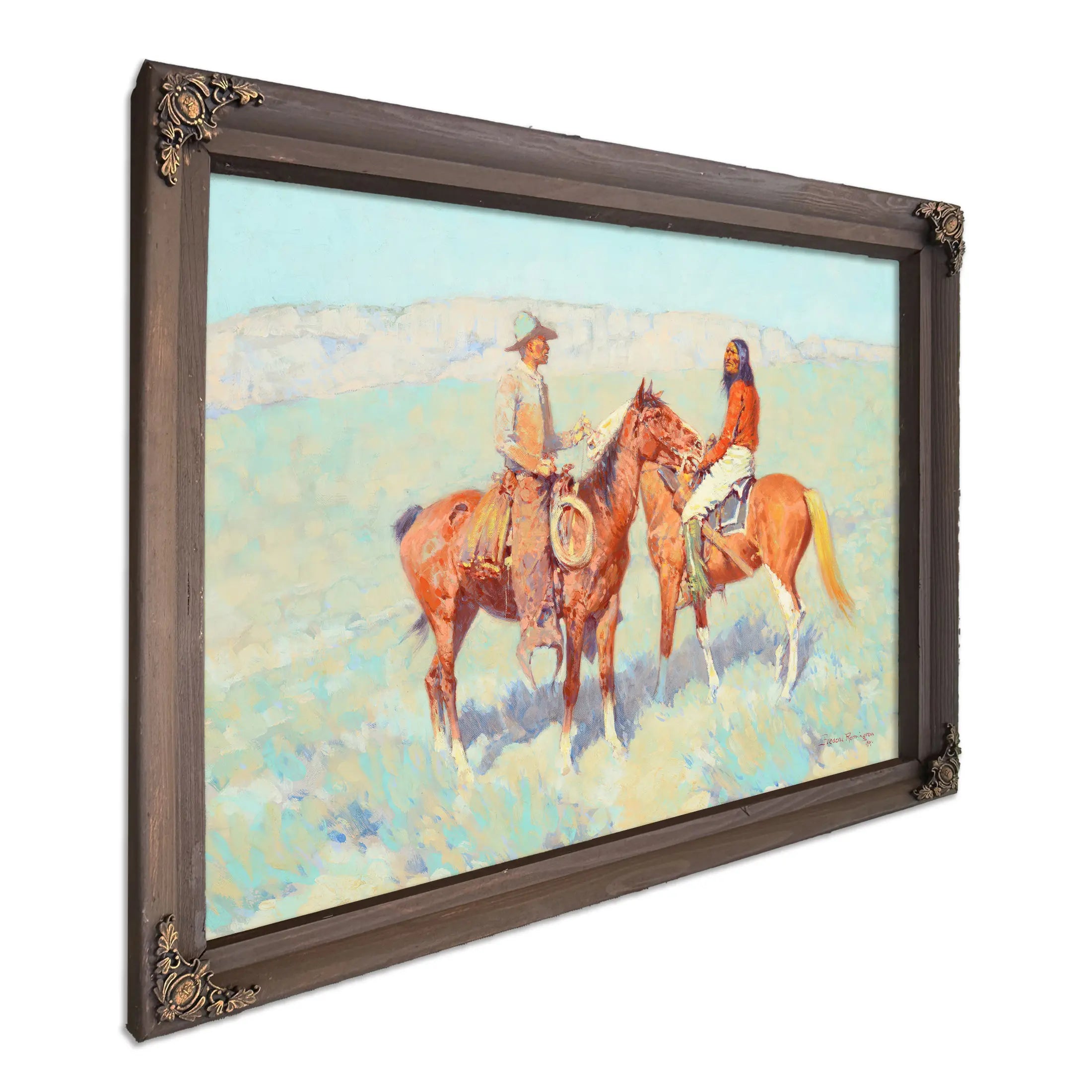 Casuals On The Range By Frederic Remington by Frederic Remington