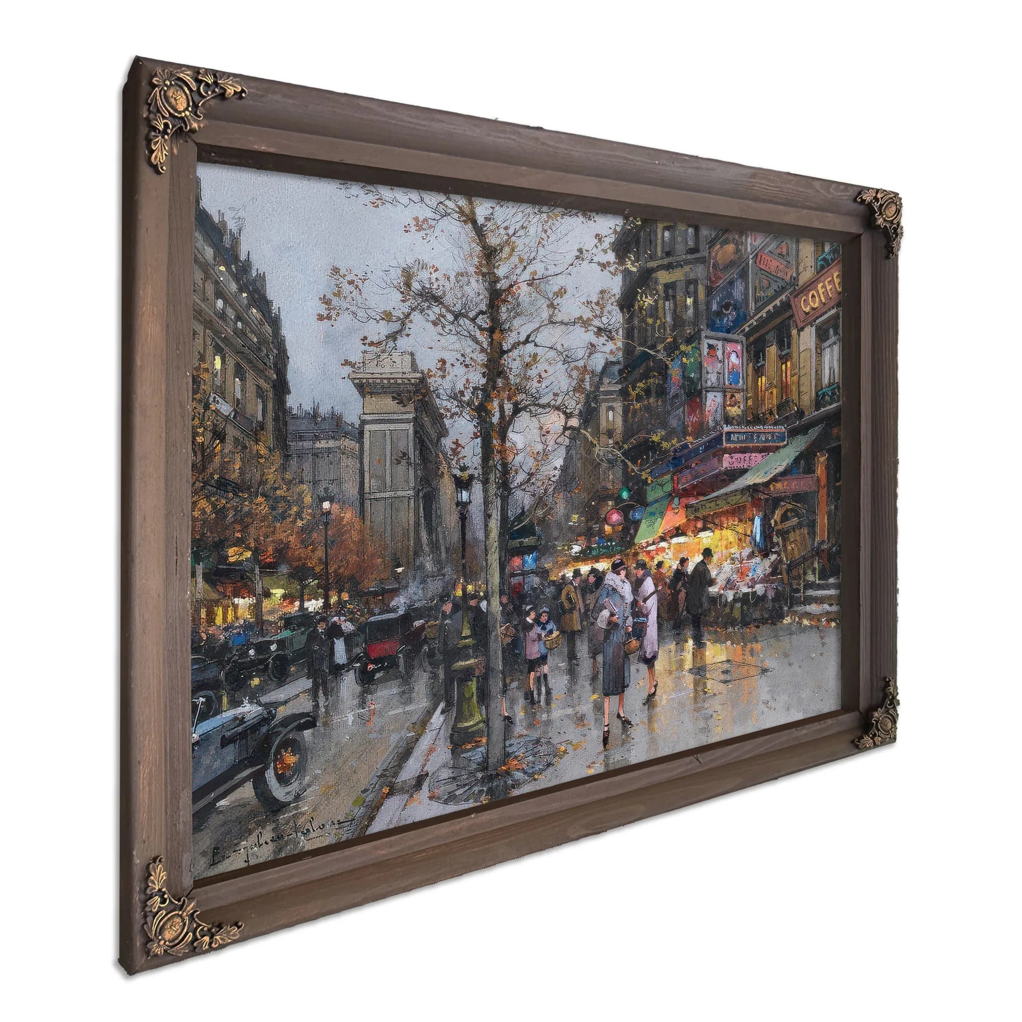 Paris La Porte Saint Martin By Eugene Galien Laloue Fine Art Print