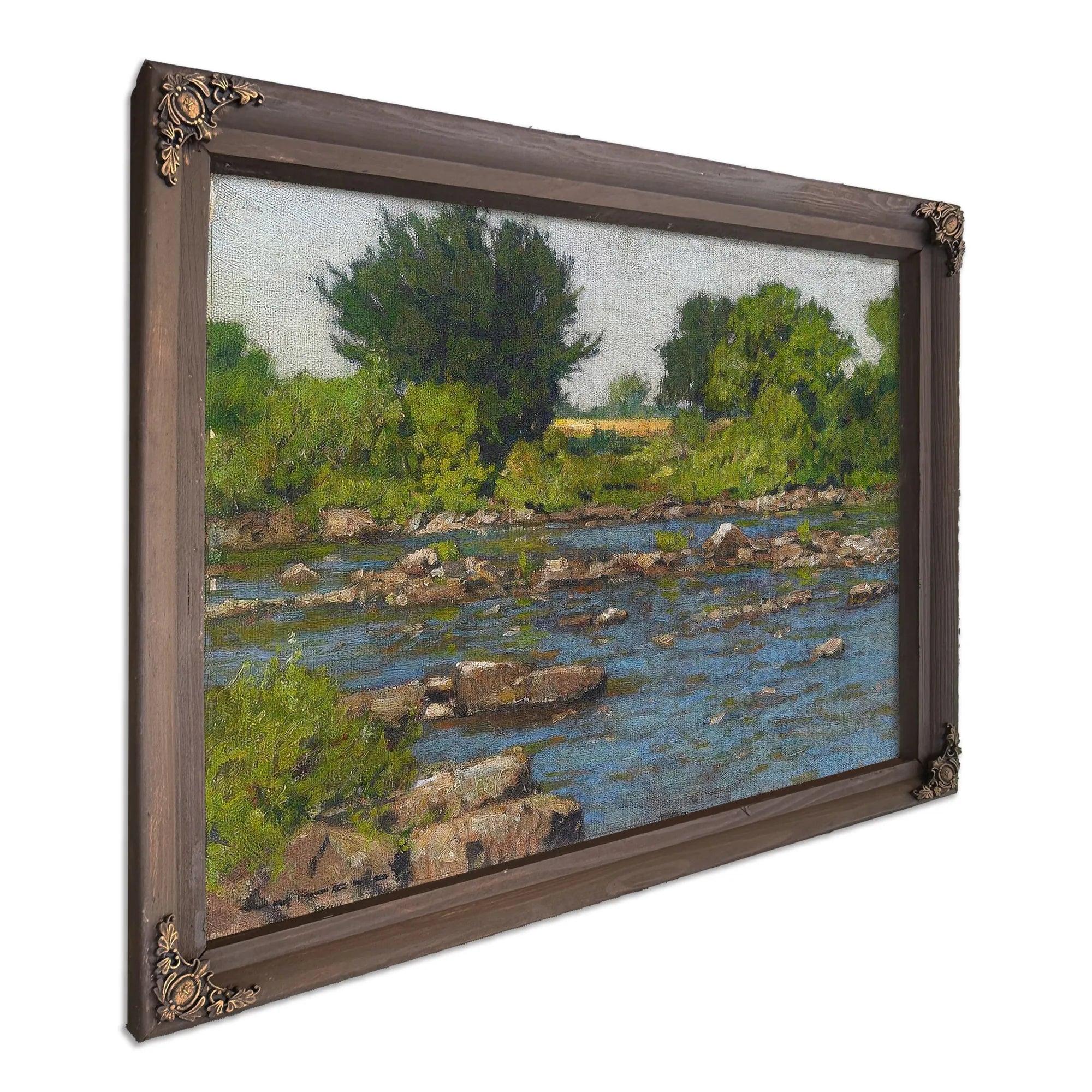 Edge Of A River By William Wendt Fine Art Print