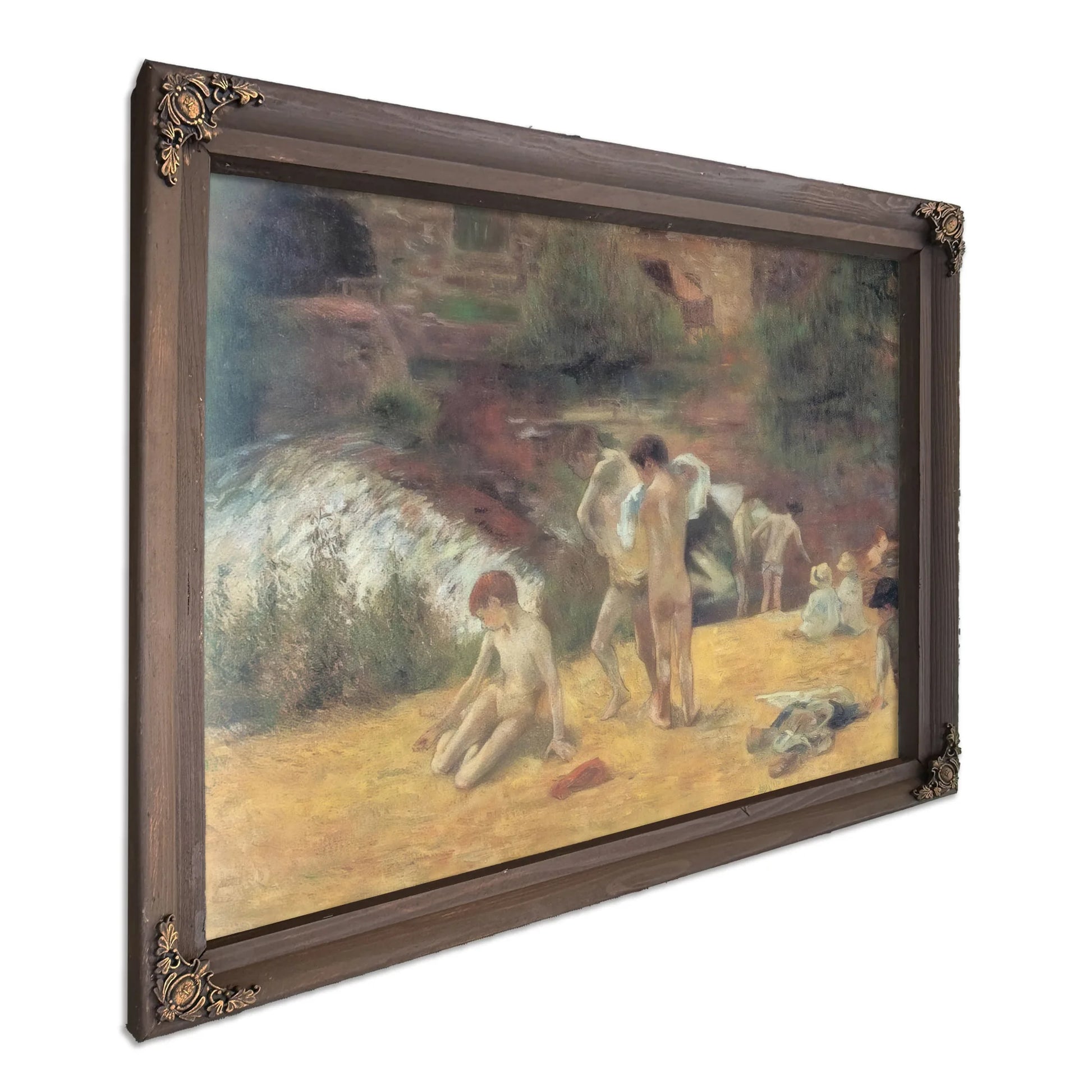 Young Bretons A Bath By Paul Gauguin Fine Art Print