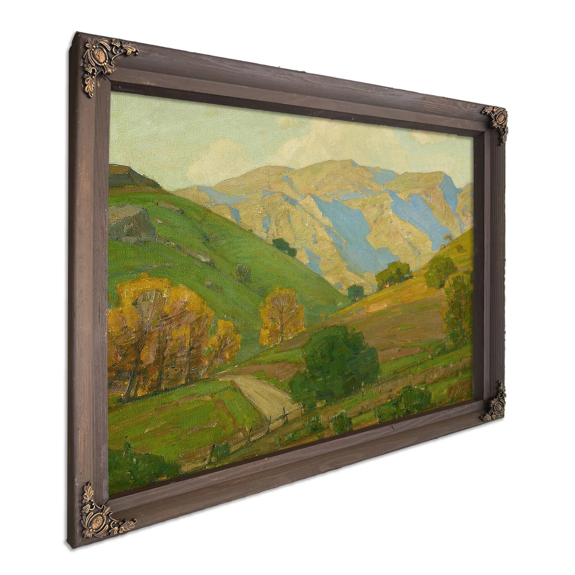 Gentle Evening Bendeth By William Wendt Fine Art Print
