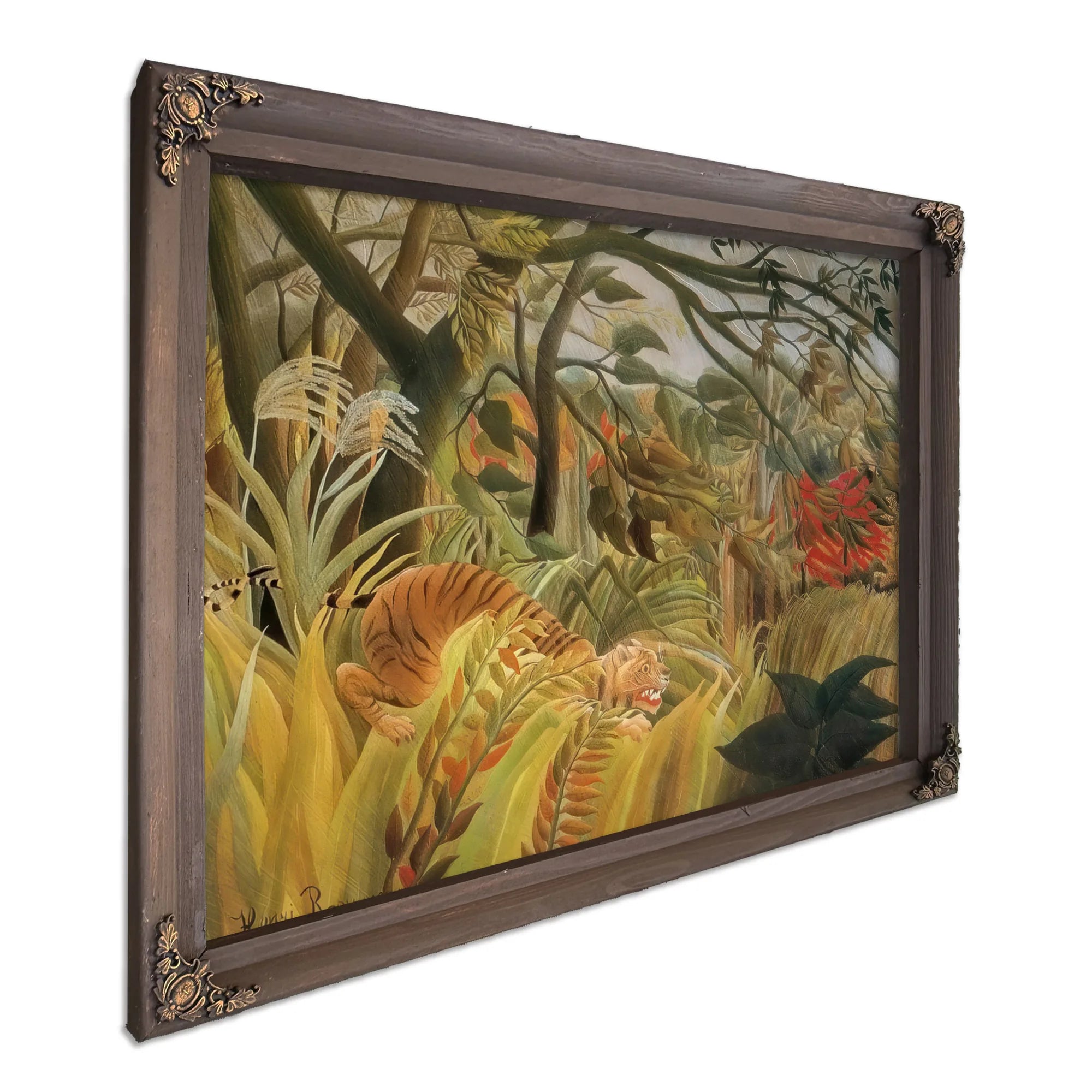 Tiger In A Tropical Storm By Henri Rousseau Fine Art Print