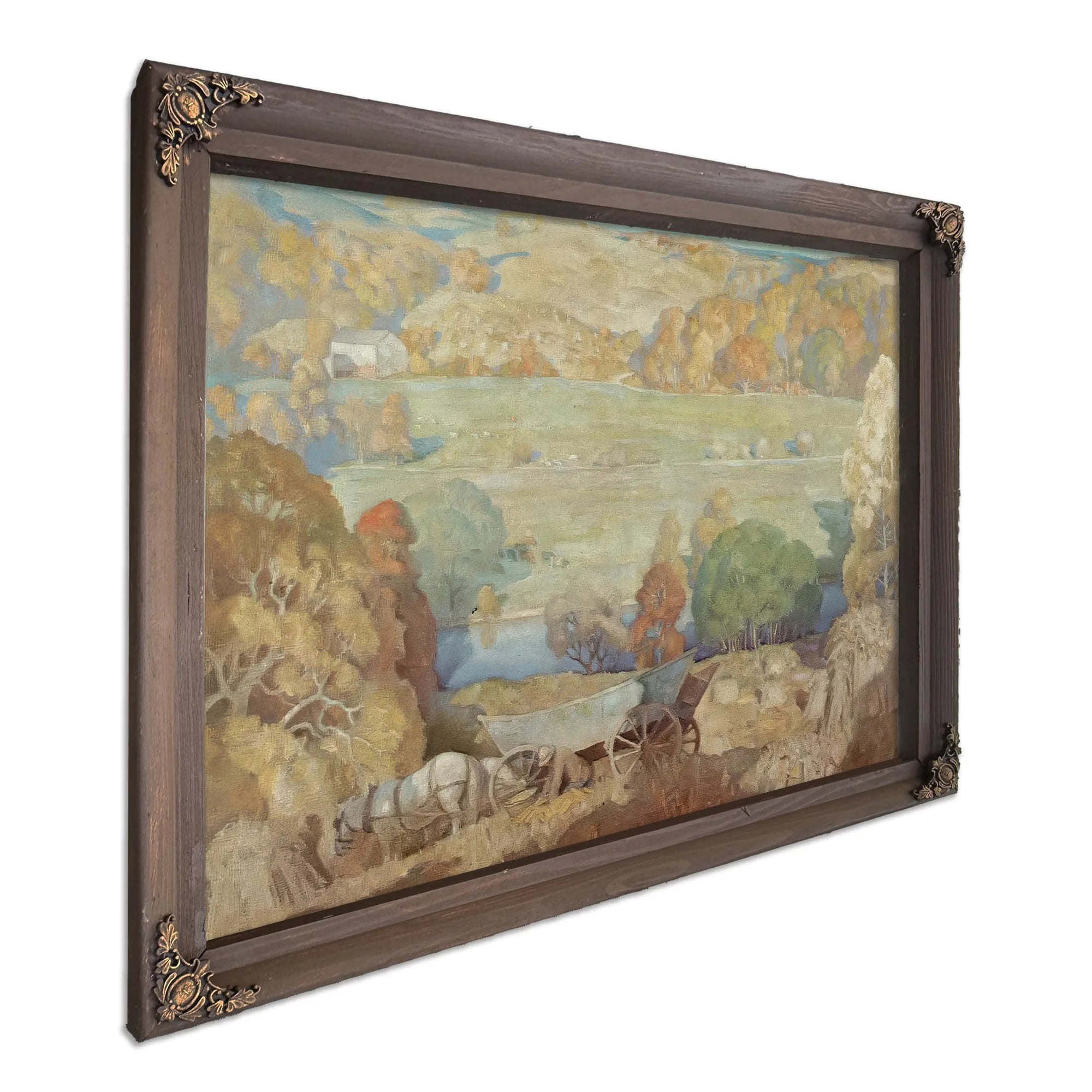 Corn Harvest On The Brandywine By NC Wyeth Fine Art Print