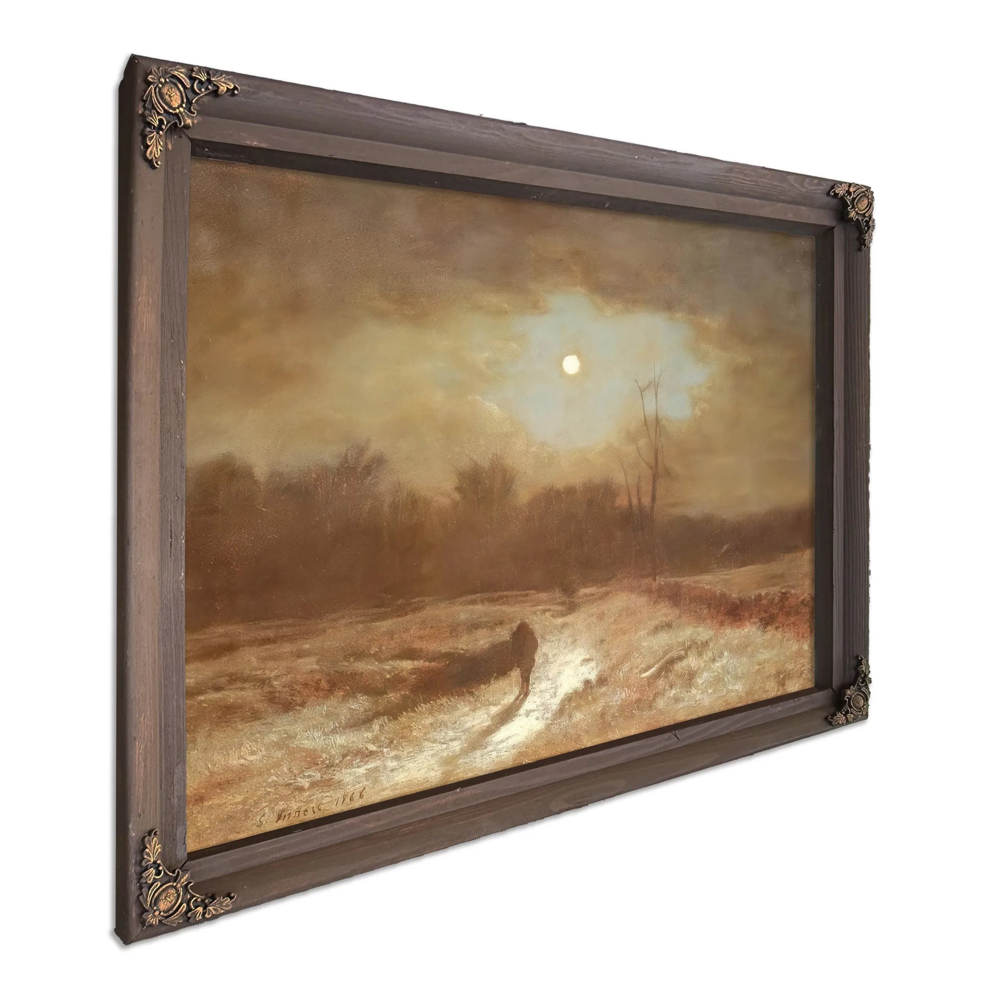Christmas Eve (Winter Moonlight) By George Inness Fine Art Print