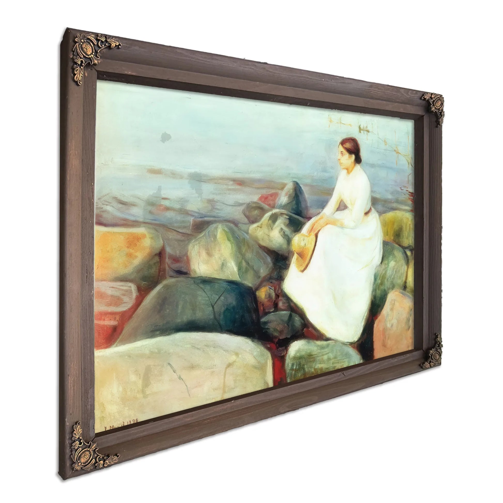 Summer Night ( Inger On The Shore) 1889 By Edvard Munch Fine Art Print