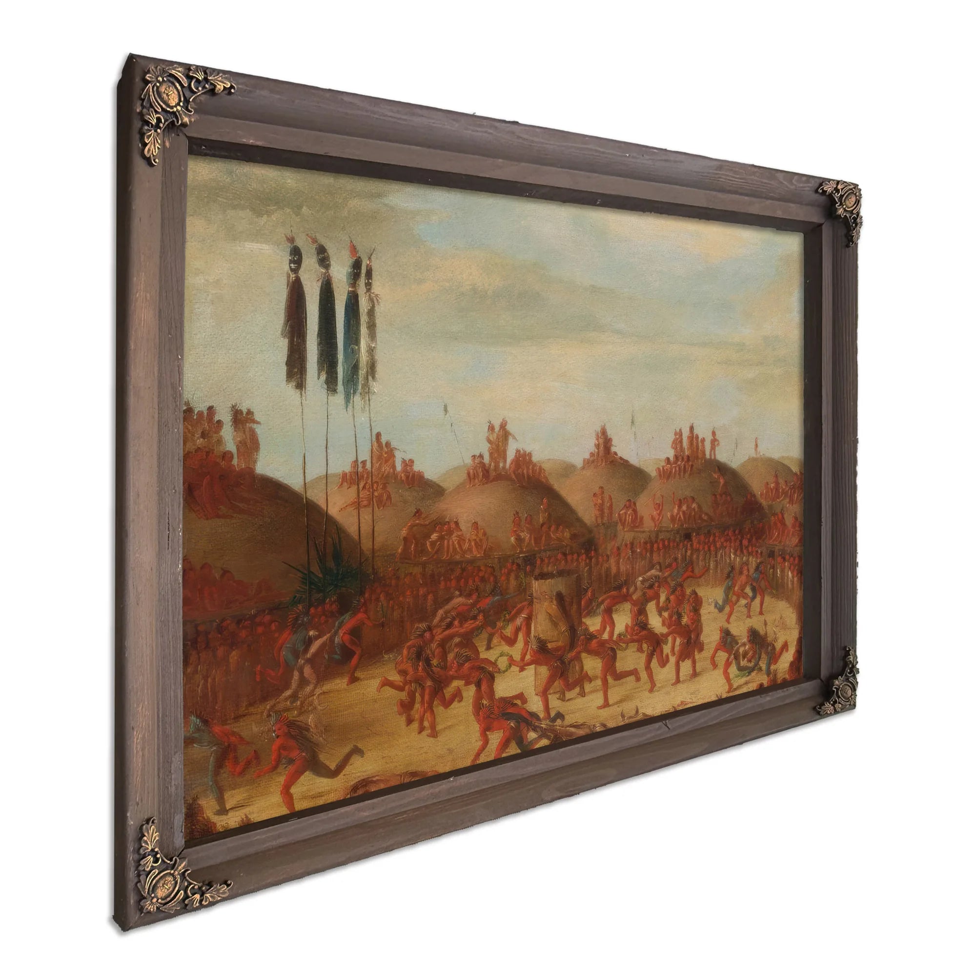 The Last Race, Mandan O Kee Pa Ceremony By George Catlin Fine Art Print