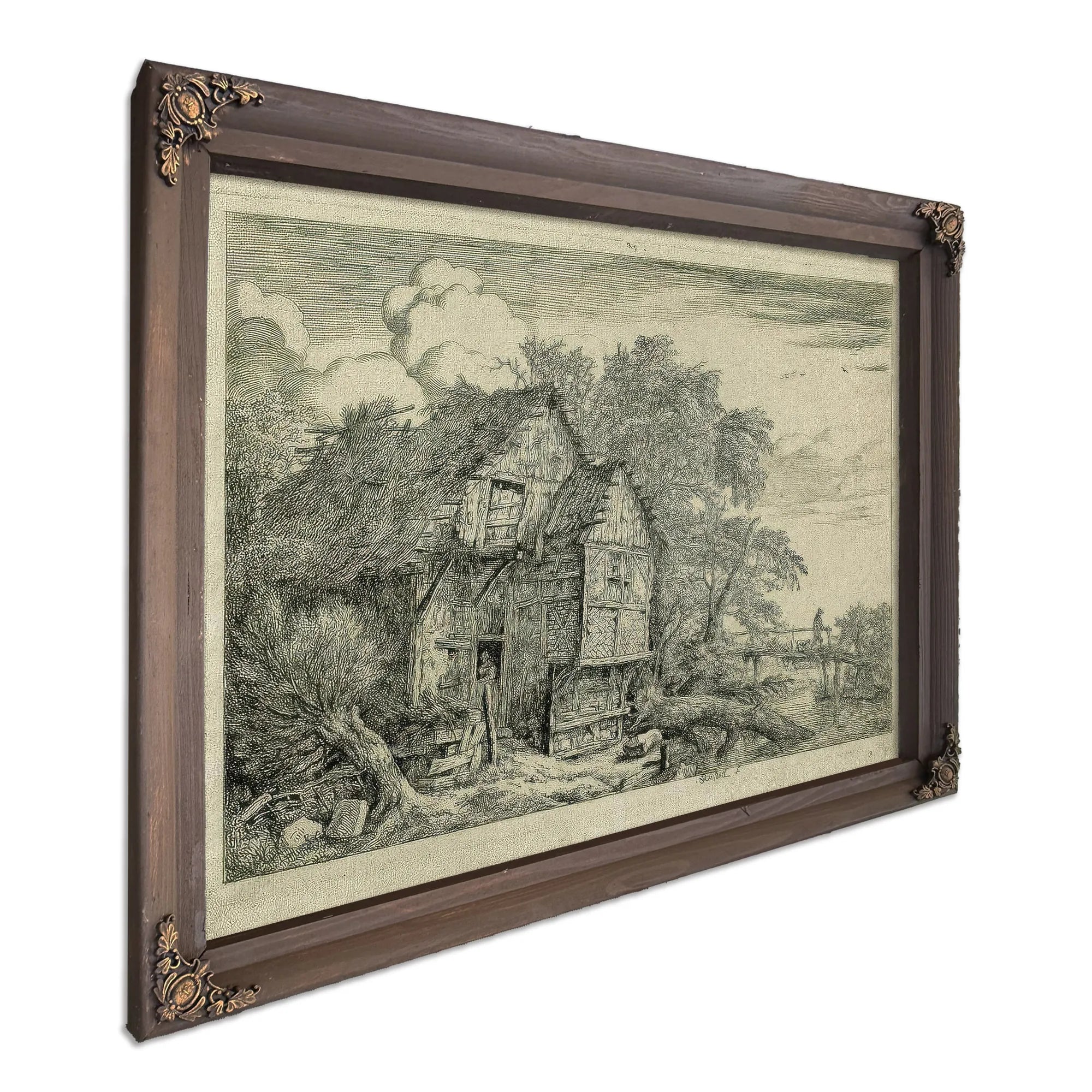 The Little Bridge By Jacob Van Ruisdael Fine Art Print