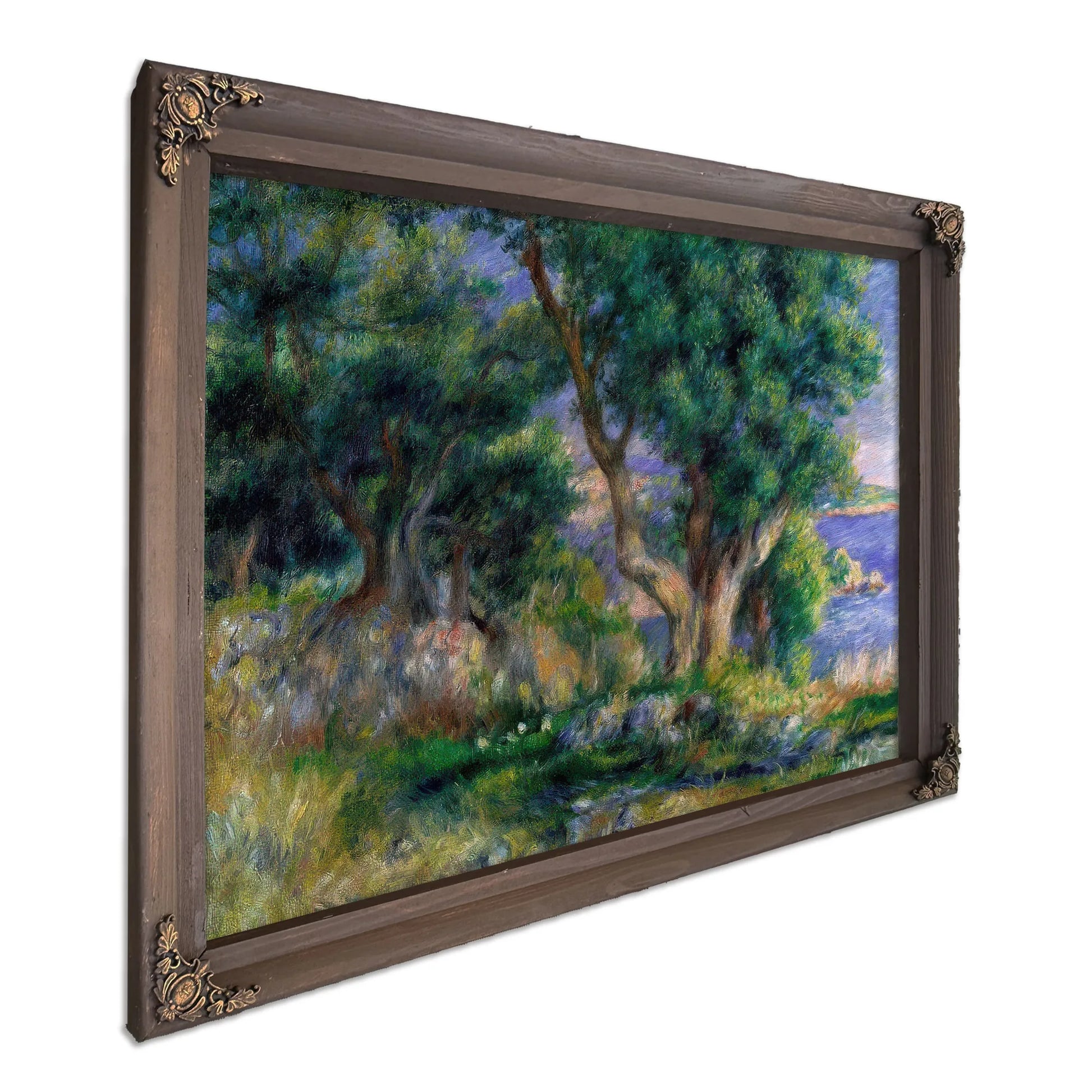 Landscape On The Coast, Near Menton By Pierre August Renoir Fine Art Print