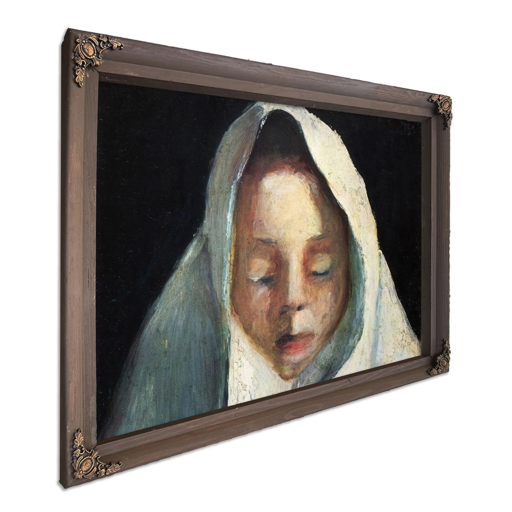 Still Life Child 1039 S Head With White Cloth 1907 By Paula Modersohn Becker Fine Art Print
