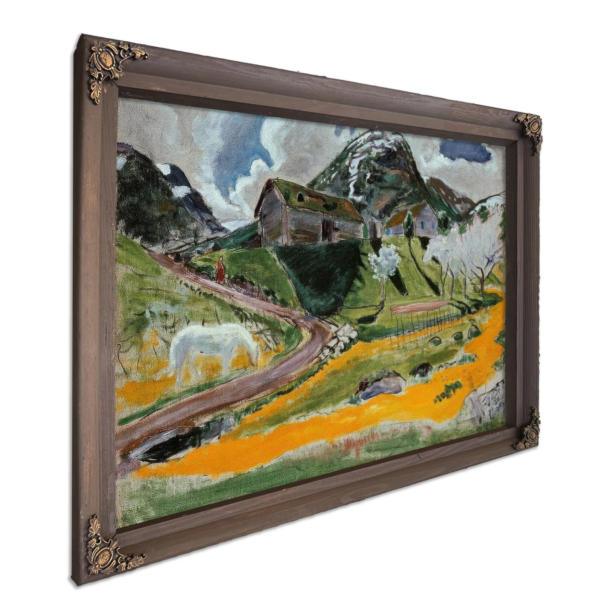 The White Horse In Spring By Nicolai Astrup Fine Art Print