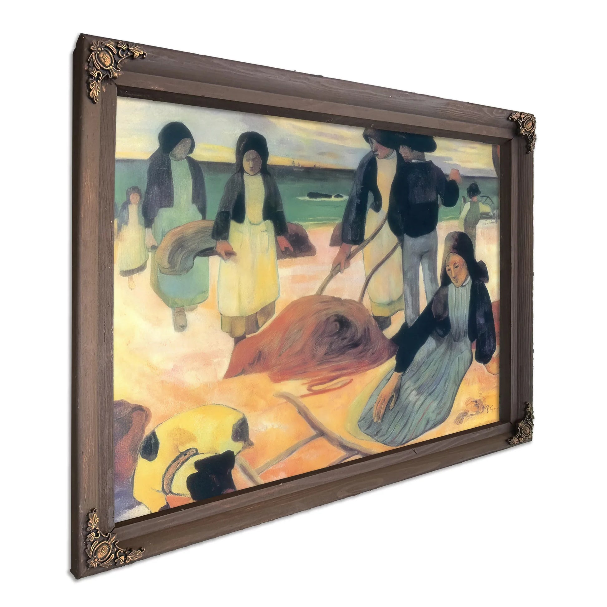 Wrack Collectors By Paul Gauguin Fine Art Print