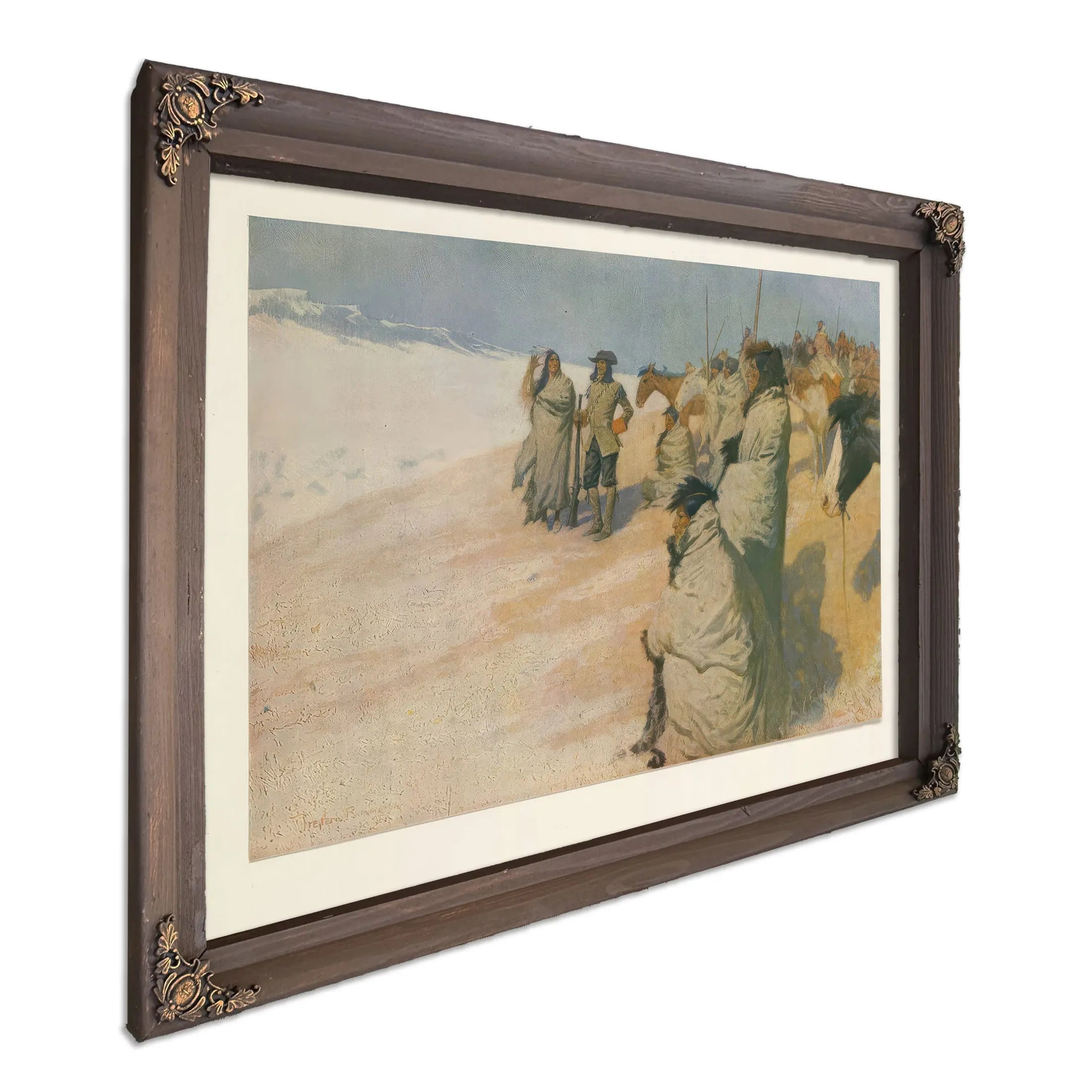 La Vrendrye From Colliers Weekly Pub  by Frederic Remington