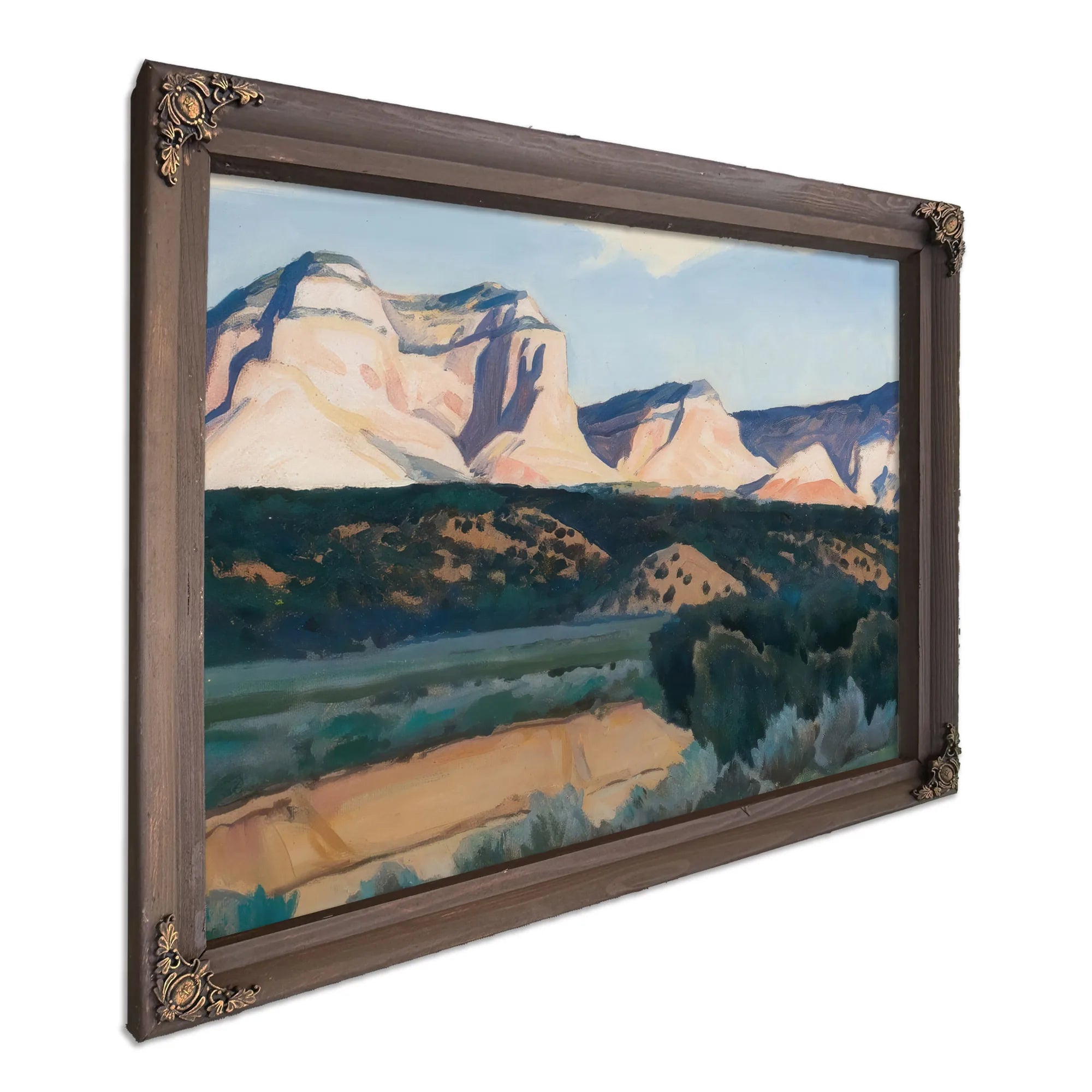 Sunlit Cliffside By Maynard Dixon Fine Art Print