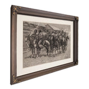 Crow Indians Firing Into The Agency by Frederic Remington