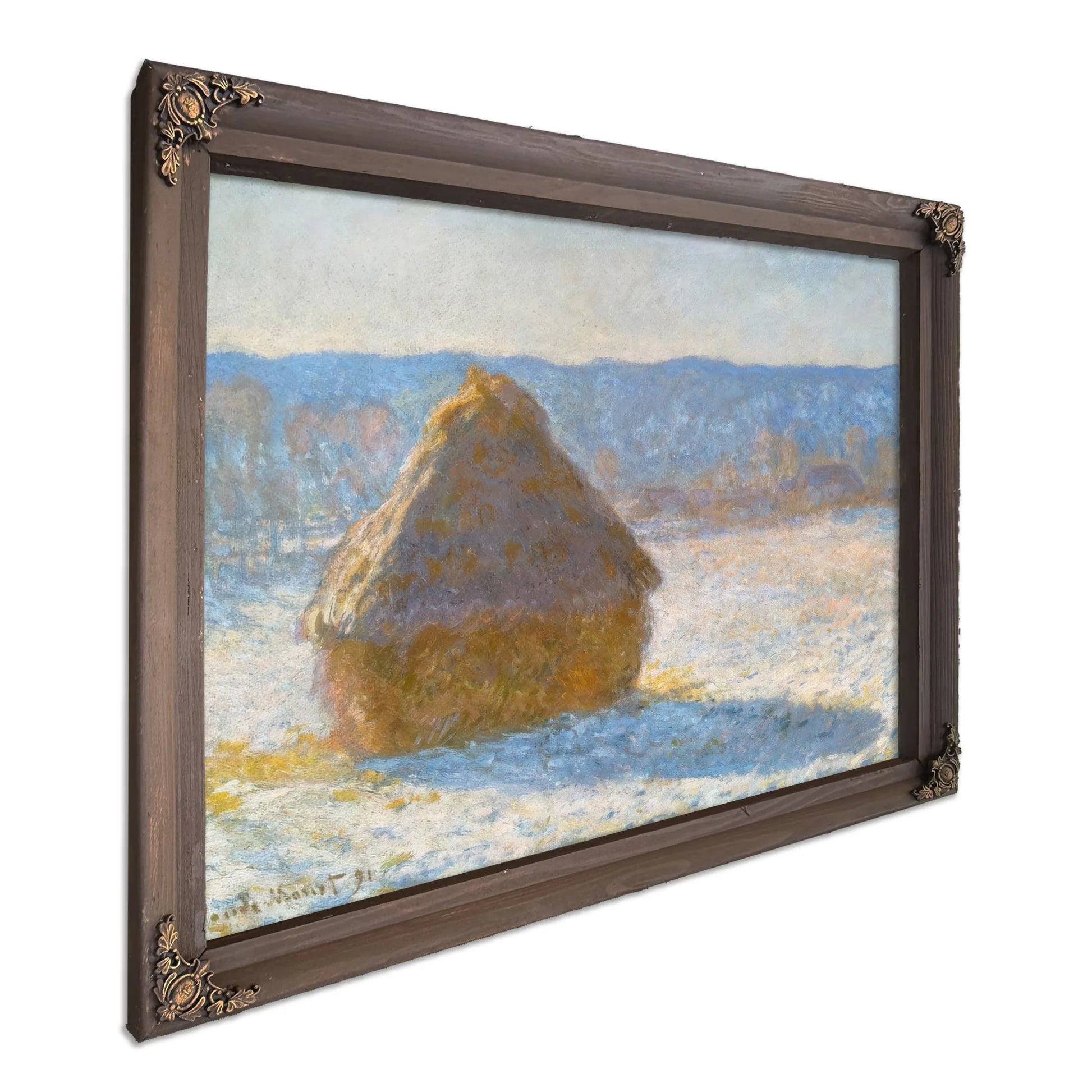 Grainstack (Snow Effect) By Claude Monet Fine Art Print