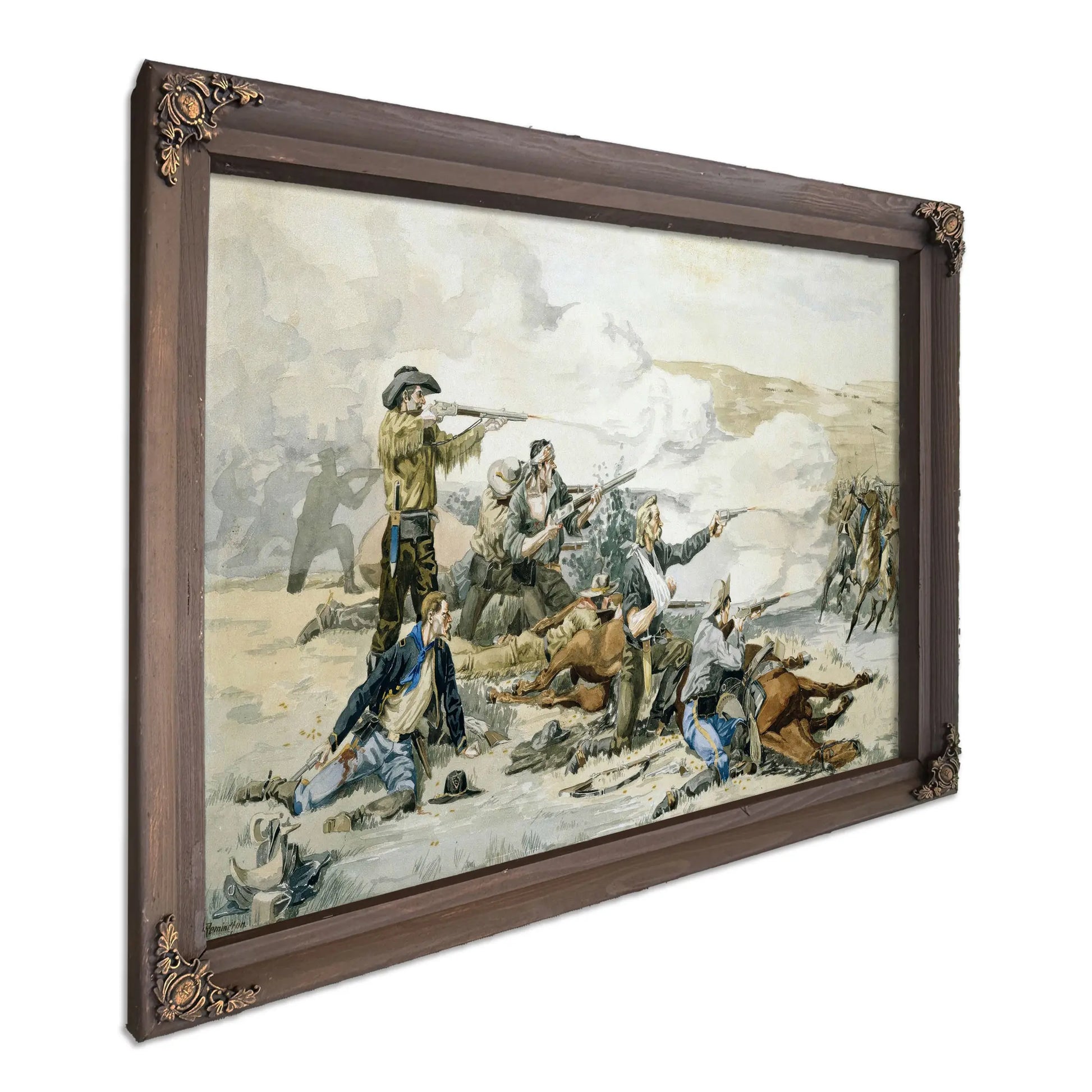 Battle Of Beecher S Island by Frederic Remington