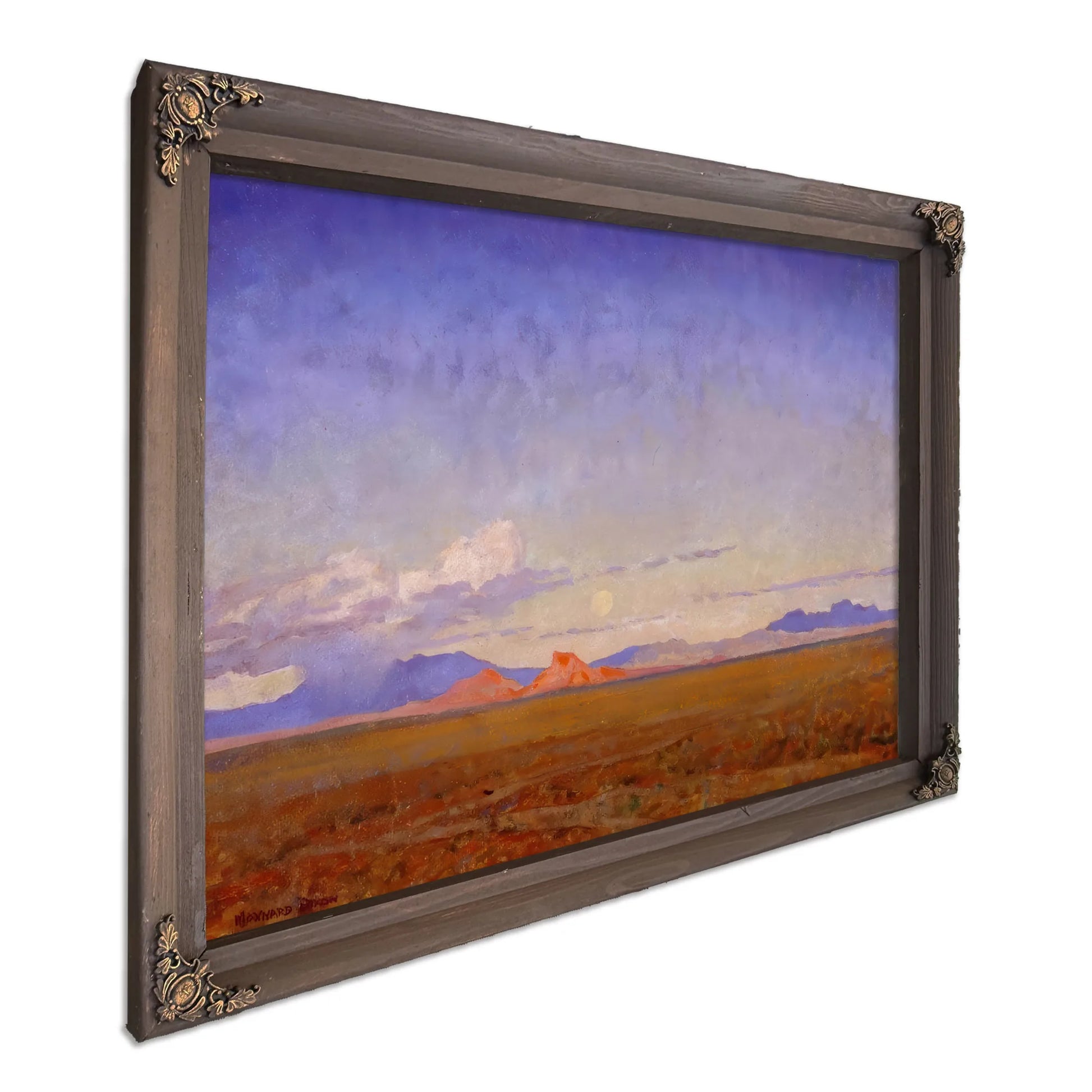 Moonrise Over The Desert By Maynard Dixon Fine Art Print