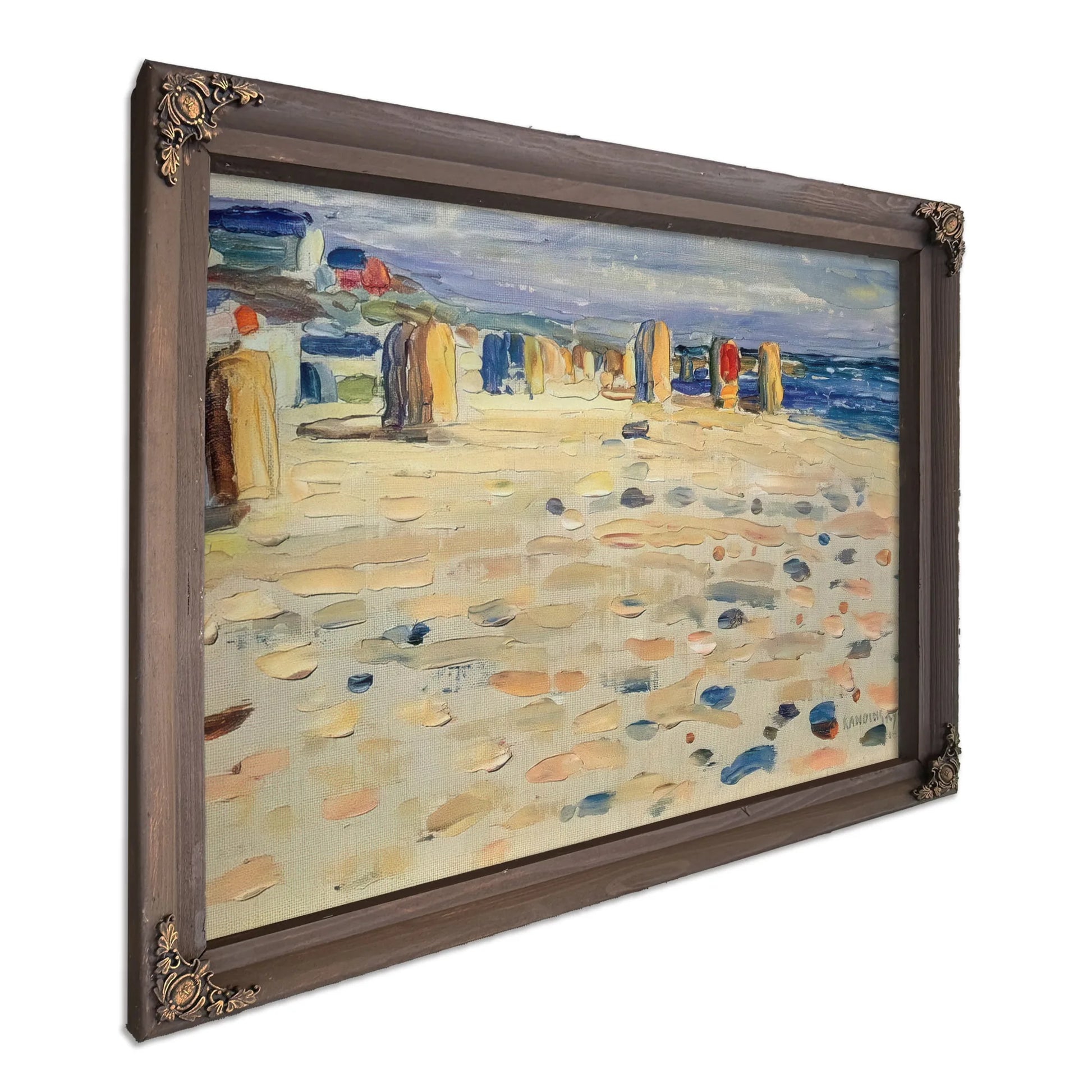 Beach Baskets In Holland 1904 By Wassily Kandinsky Fine Art Print