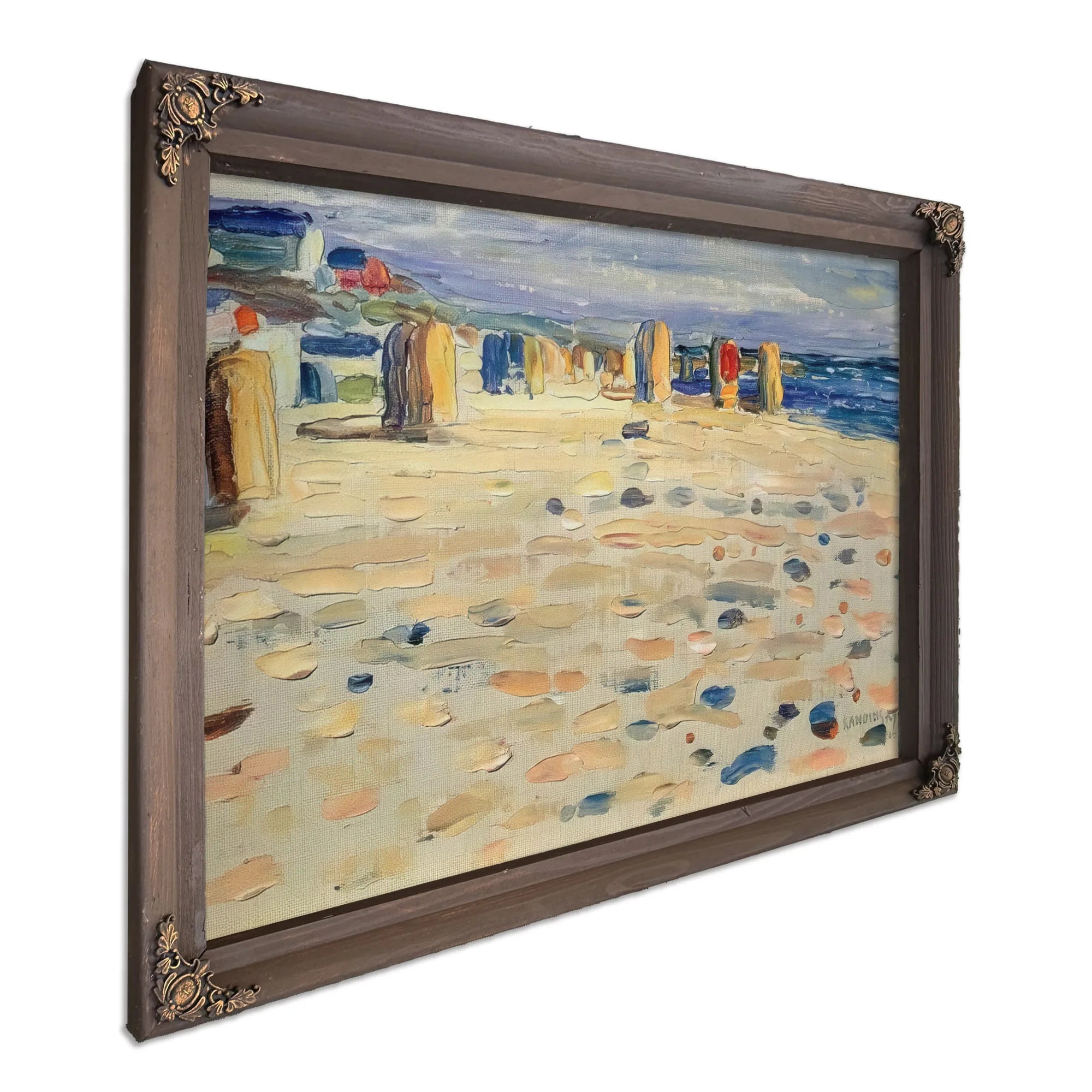 Beach Baskets In Holland 1904 By Wassily Kandinsky Fine Art Print