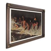 Fire On The Prairie From Colliers Weekly Pub by Frederic Remington