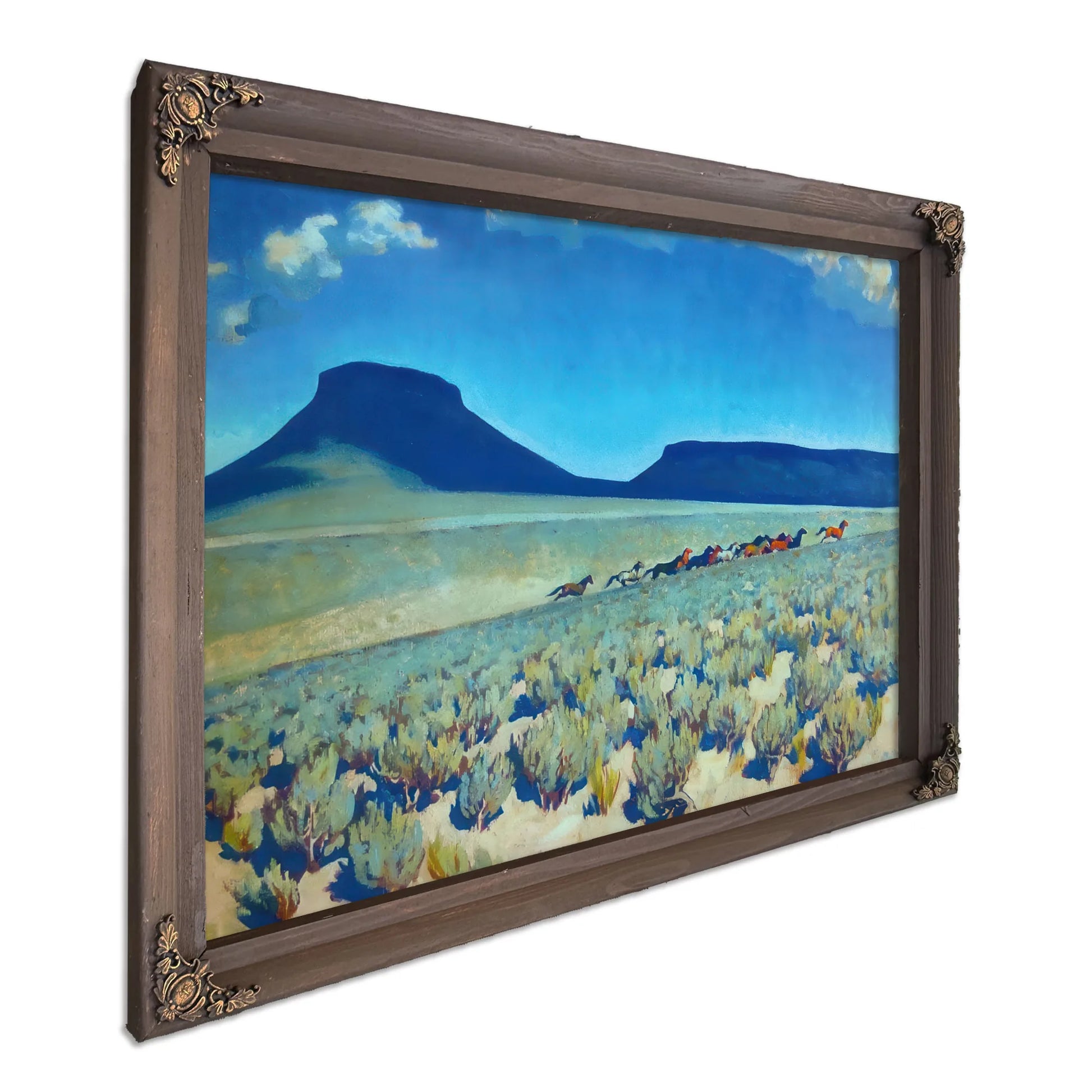 Wild Horse Country Humboldt County Nevada By Maynard Dixon Fine Art Print
