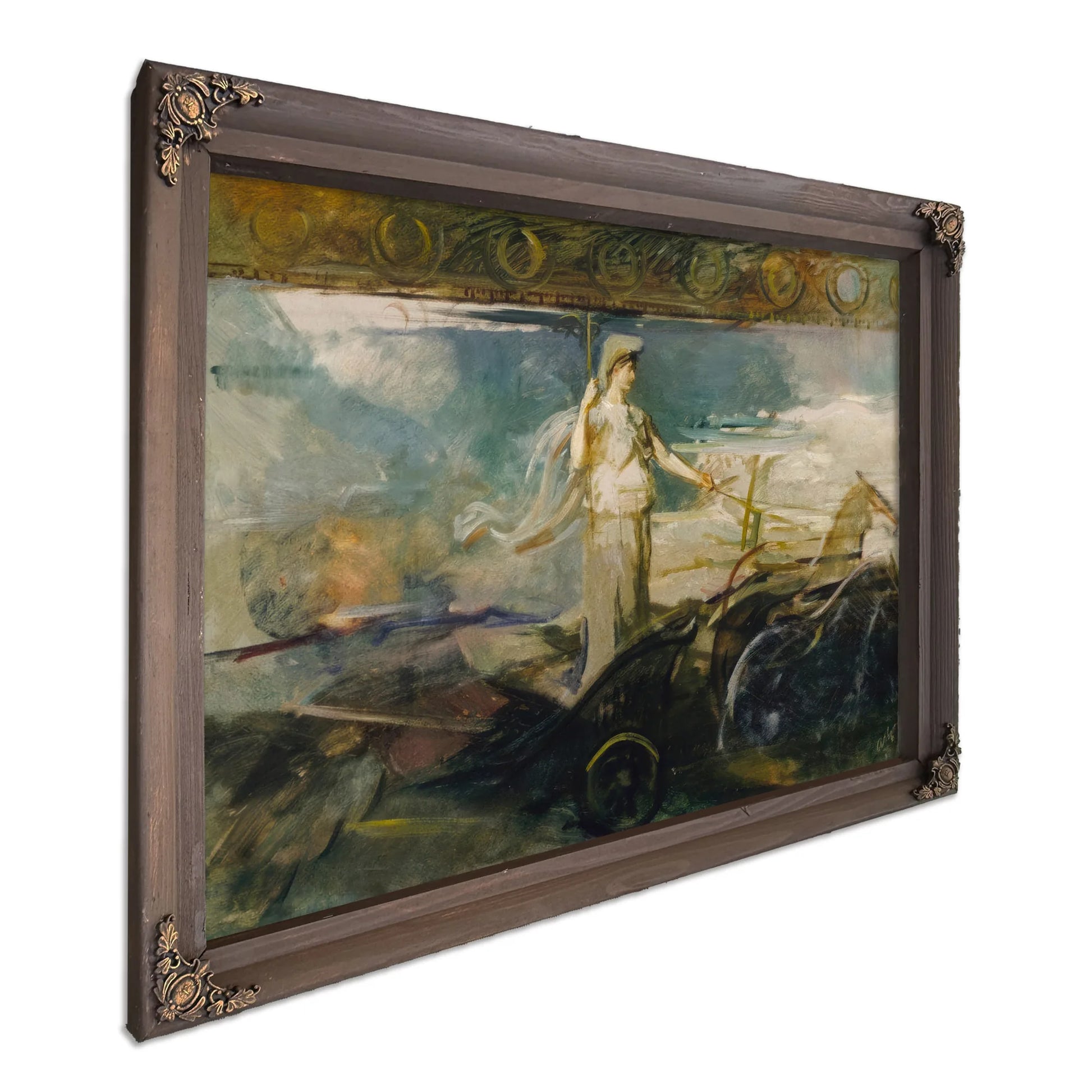 Minerva In A Chariot By Abbott Handerson Thayer Fine Art Print