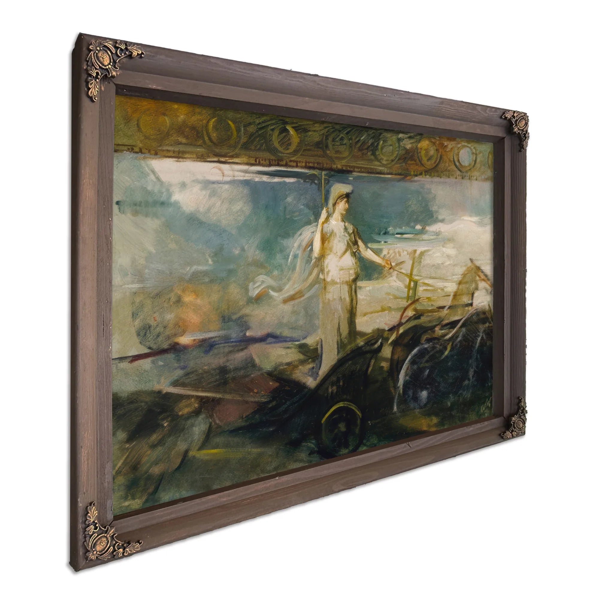 Minerva In A Chariot By Abbott Handerson Thayer Fine Art Print