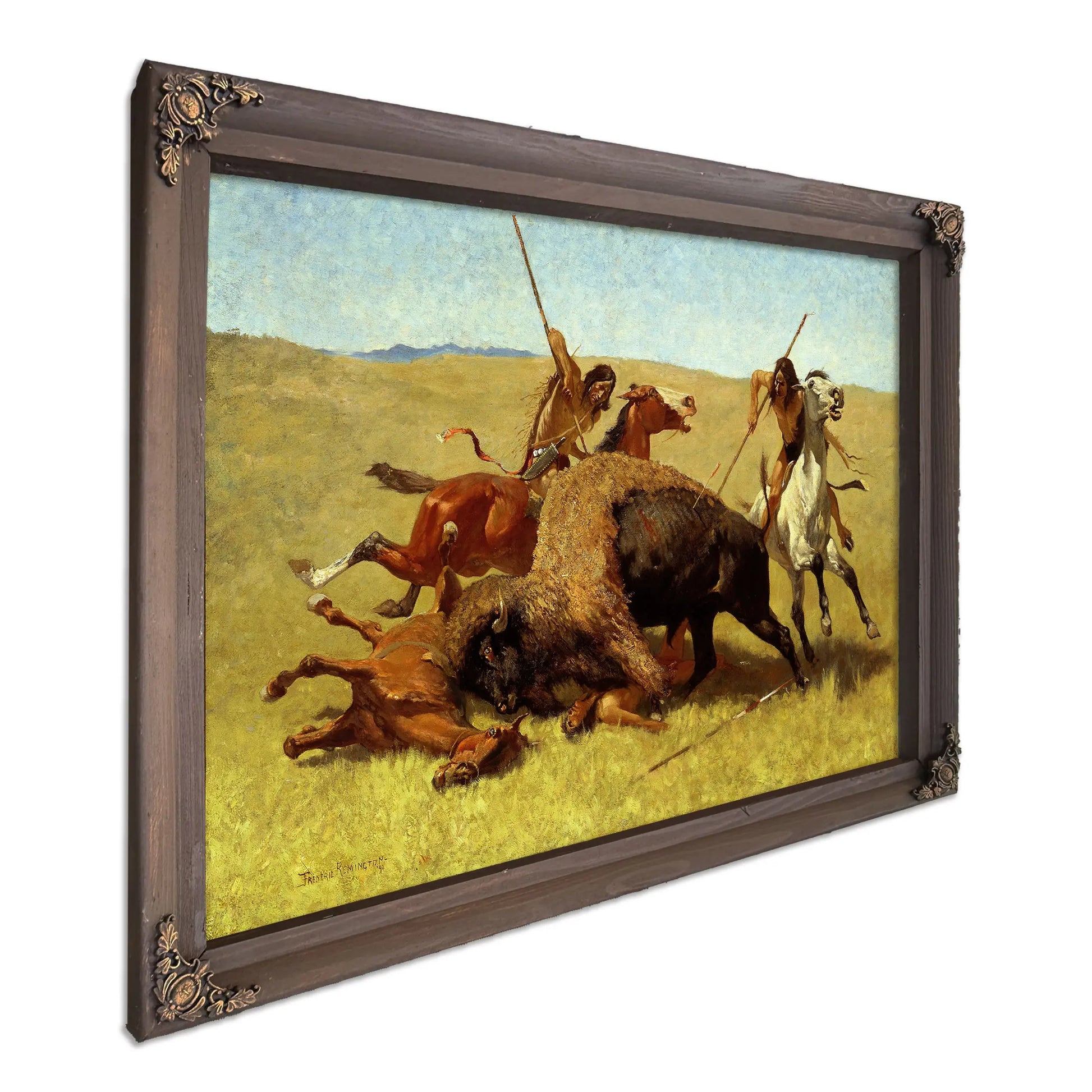 The Buffalo Hunt by Frederic Remington