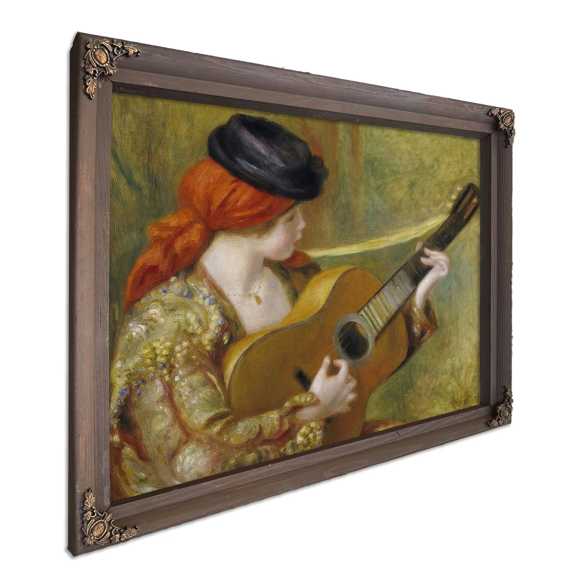 Young Spanish Woman With A Guitar (Jeune Espagnole Jouant De La Guitare) By Pierre Auguste Renoir Fine Art Print