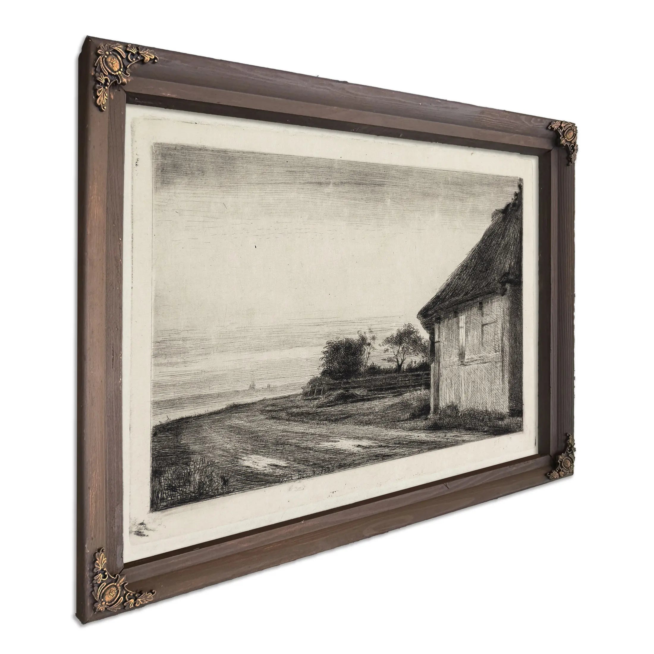 House And Garden By The Sea by Carl Bloch