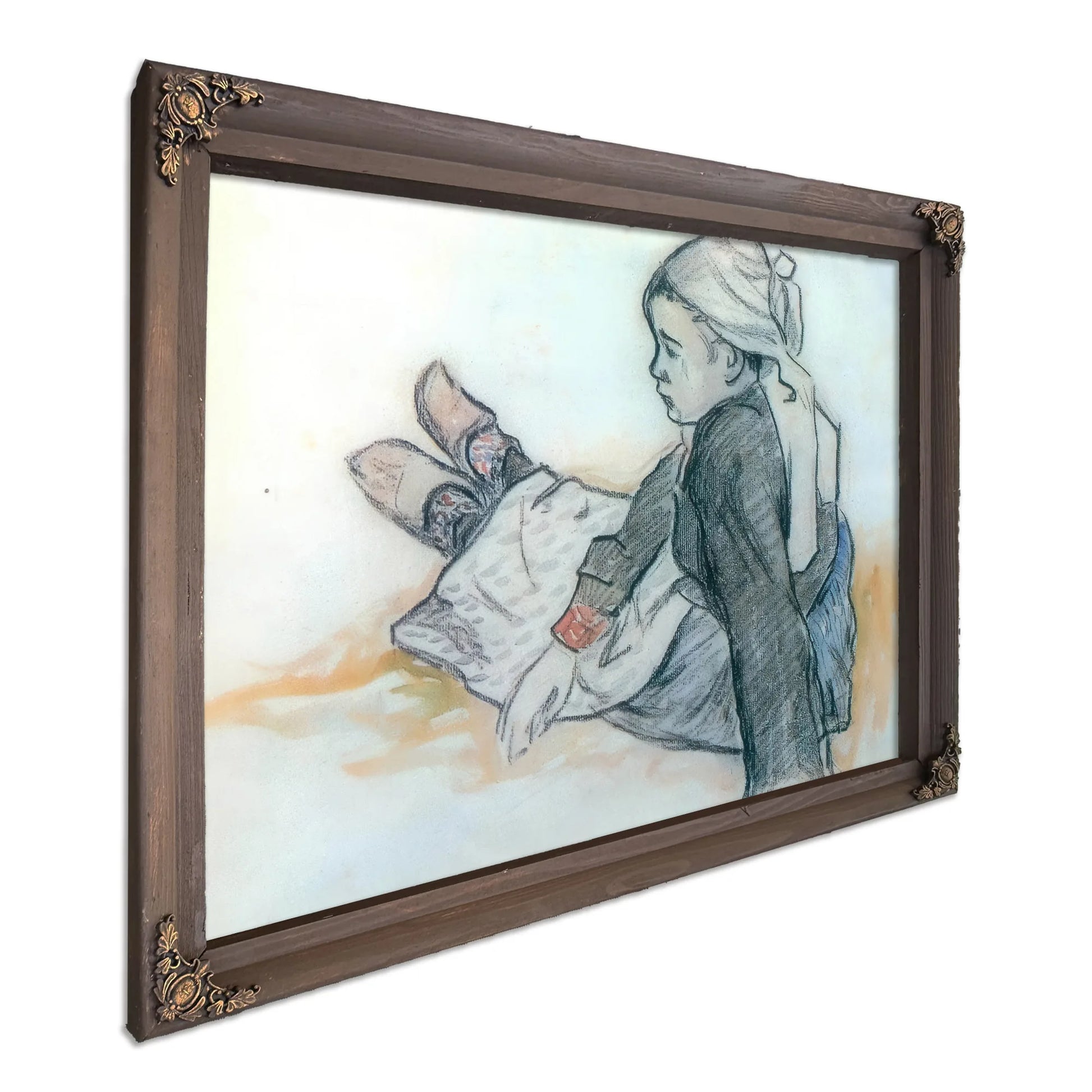 Young Breton Seated By Paul Gauguin Fine Art Print
