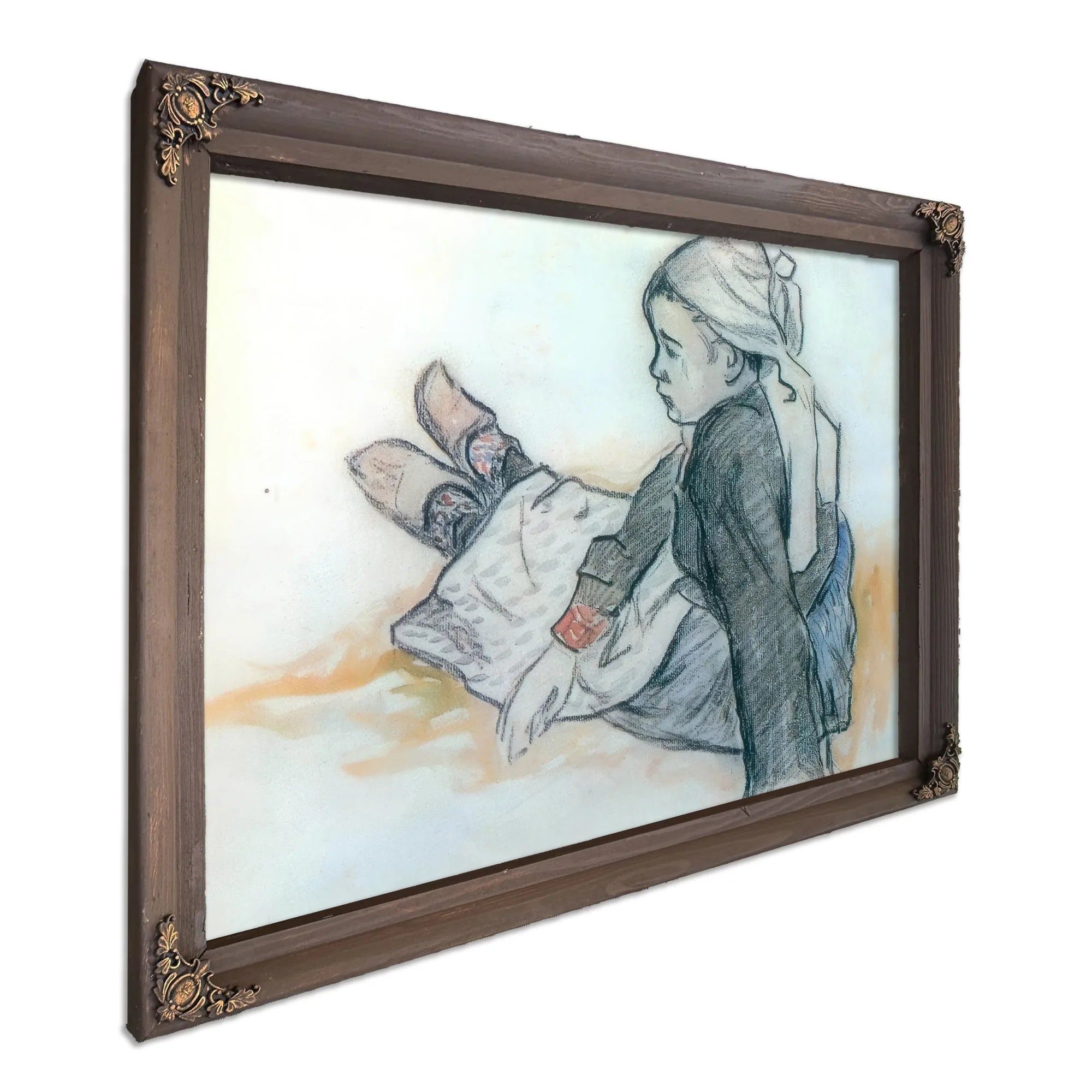 Young Breton Seated By Paul Gauguin Fine Art Print