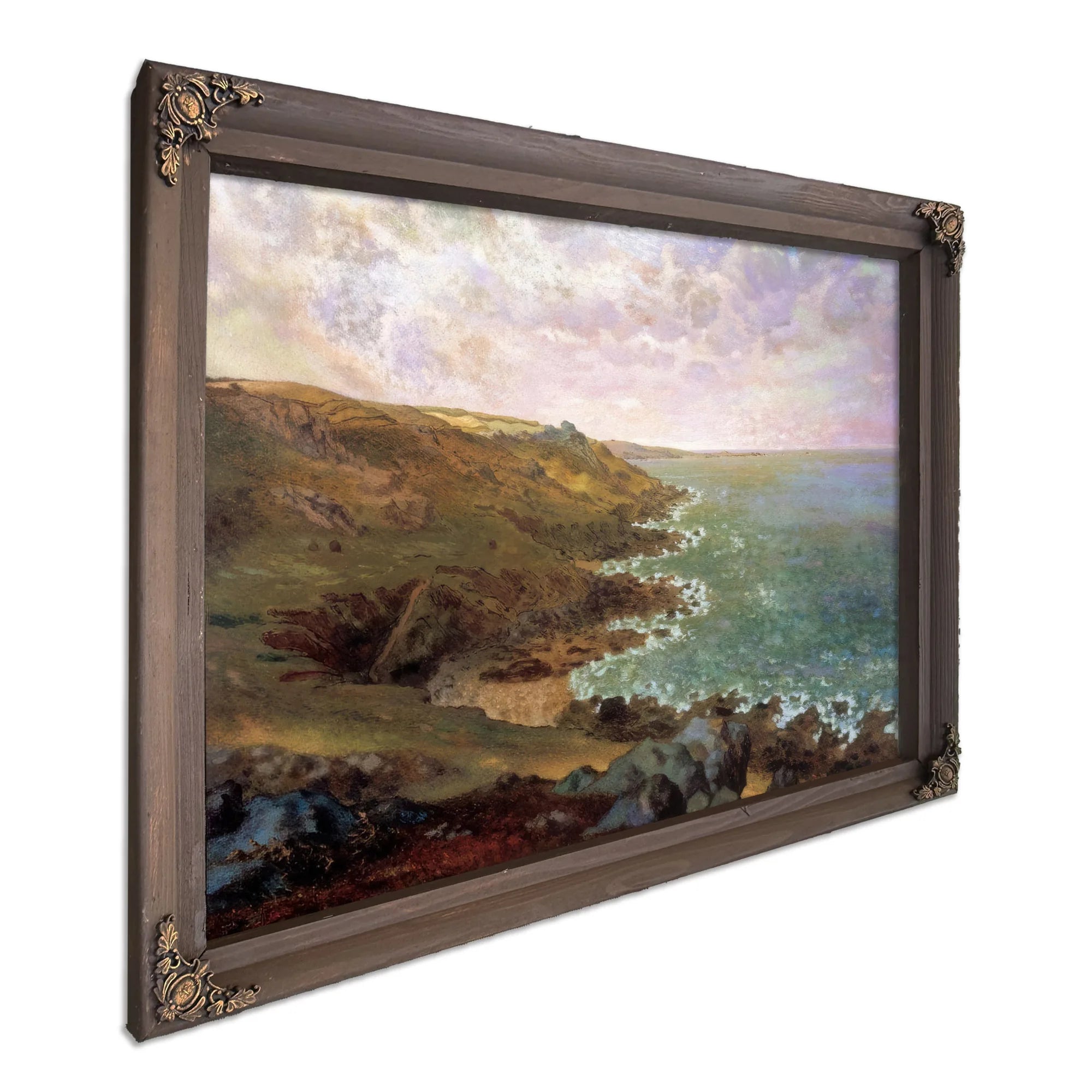 The Cliffs At Greville By Jean Francois Millet Fine Art Print