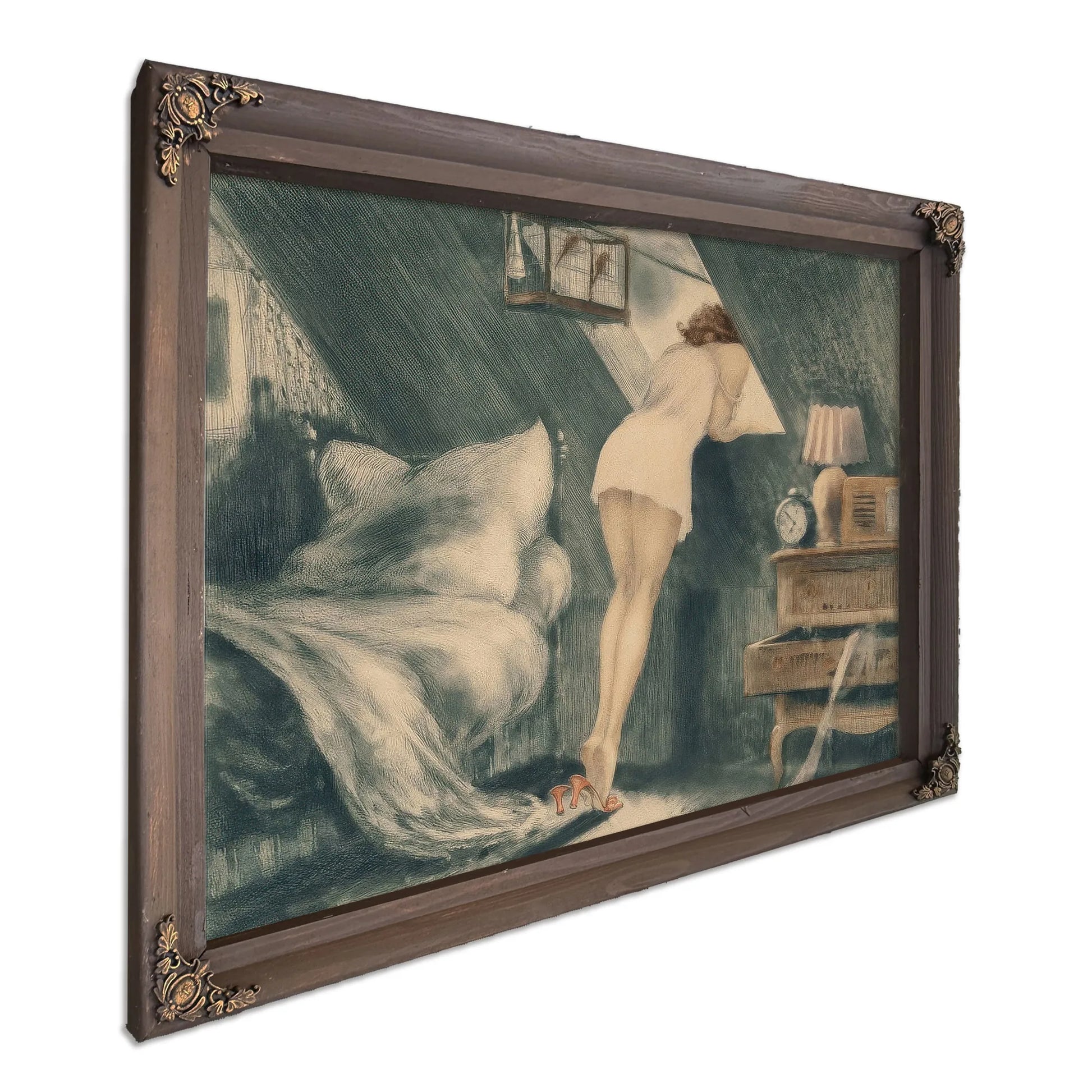 Attic Room 1940 By Louis Icart Fine Art Print
