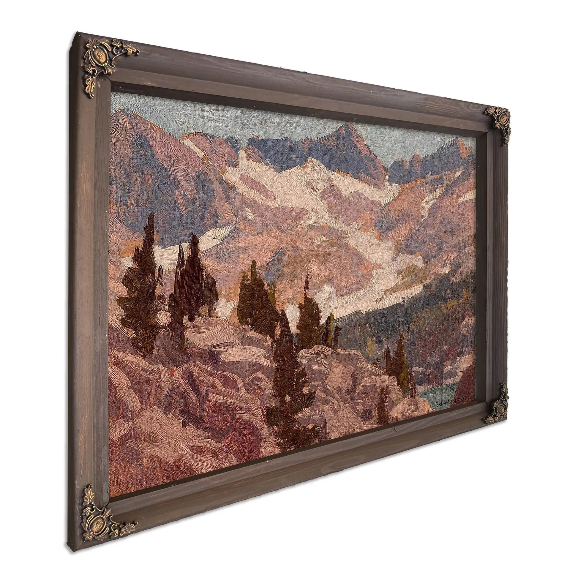 Sierra Summit, Probably Lake Sabrina By Edgar Payne Fine Art Print