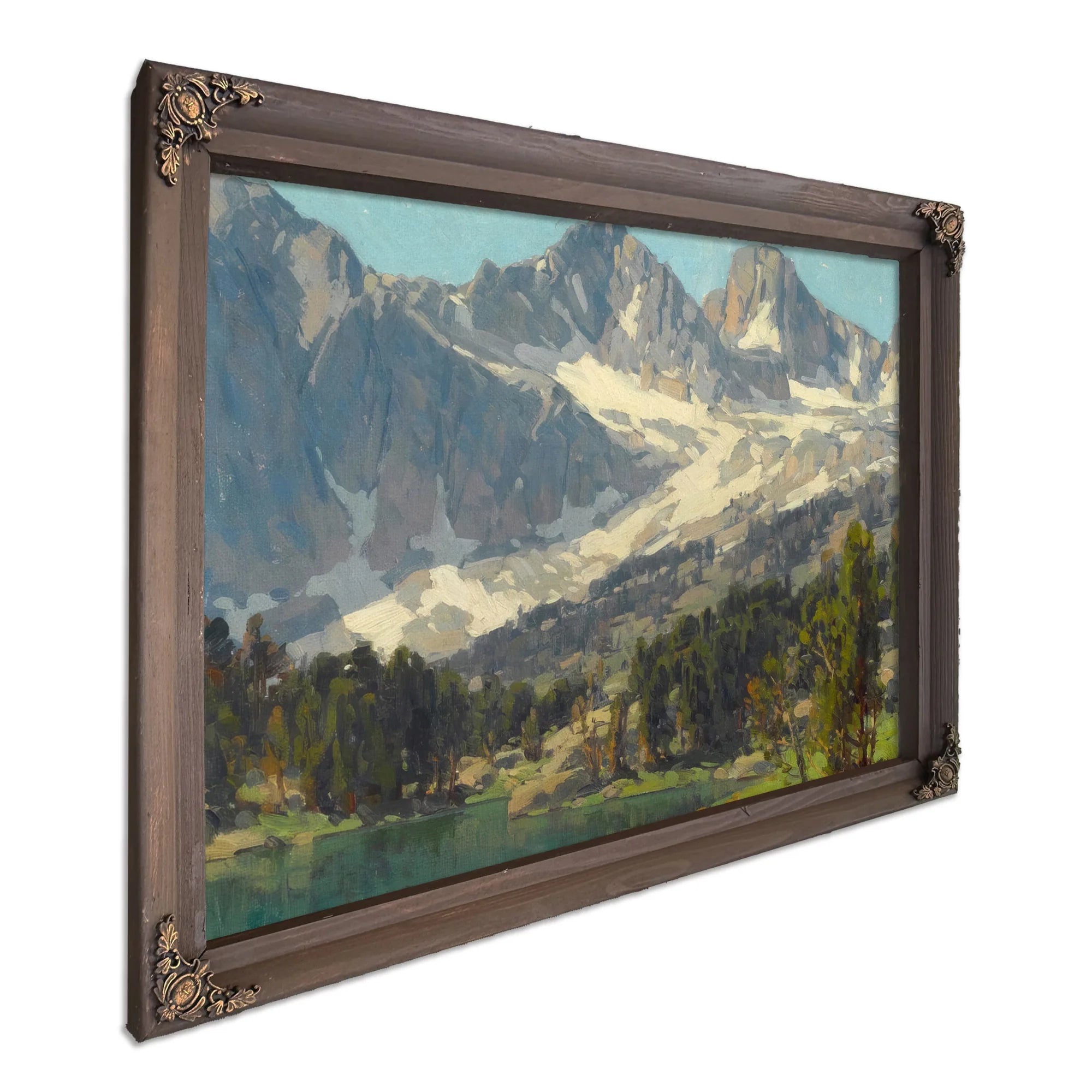 Mount Gayley And Mount Sill, Big Pine, High Sierras, California By Edgar Payne Fine Art Print