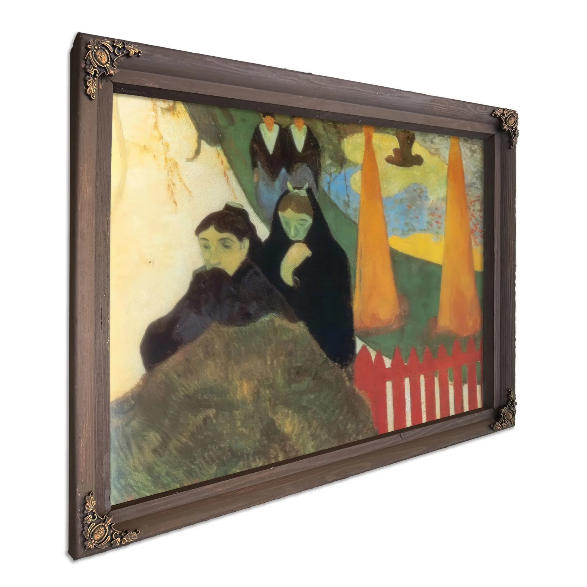 Old Women In Arles ( In The Arles Hospital Garden) By Paul Gauguin Fine Art Print