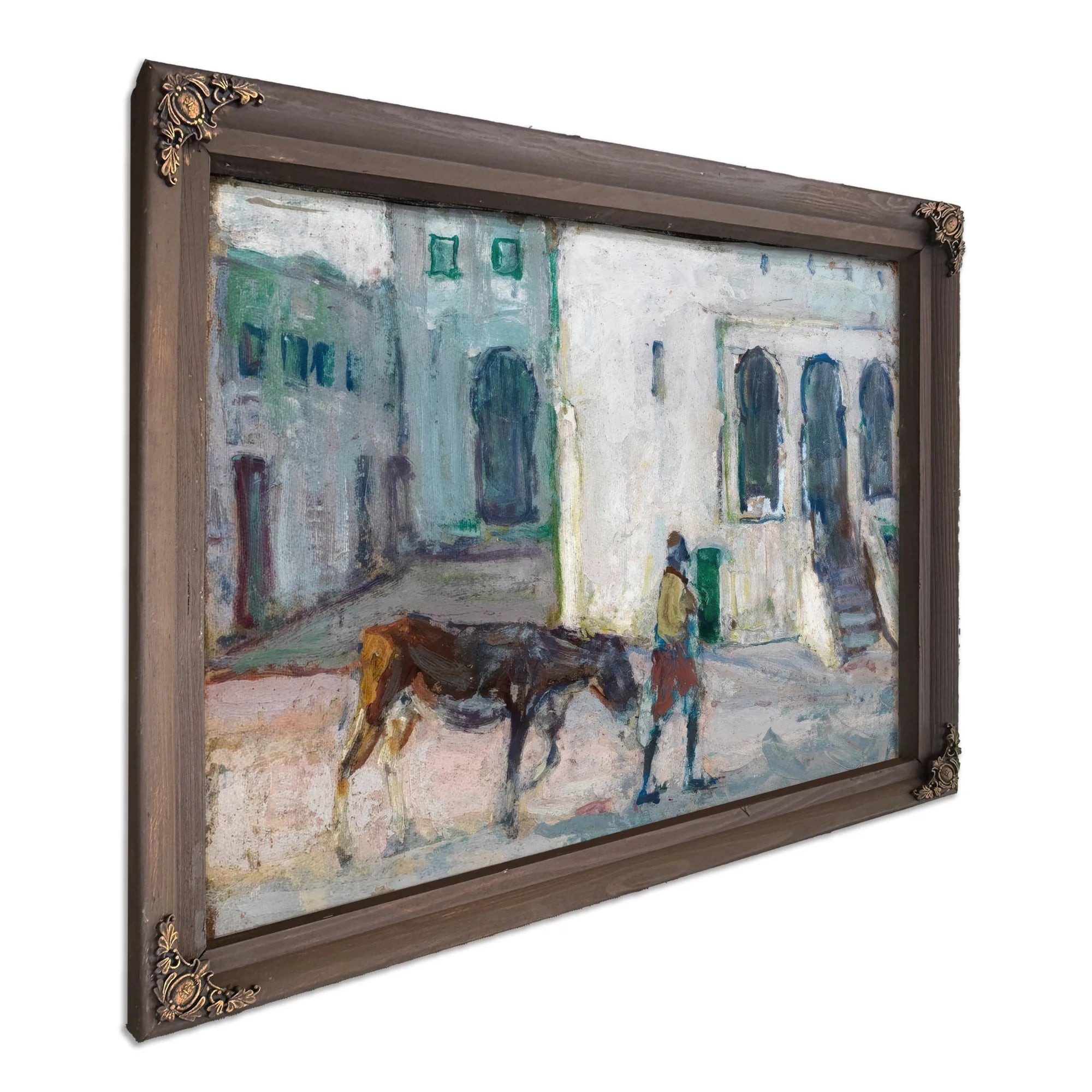 Street Scene, Tangier (Man Leading Calf) By Henry Ossawa Tanner Fine Art Print