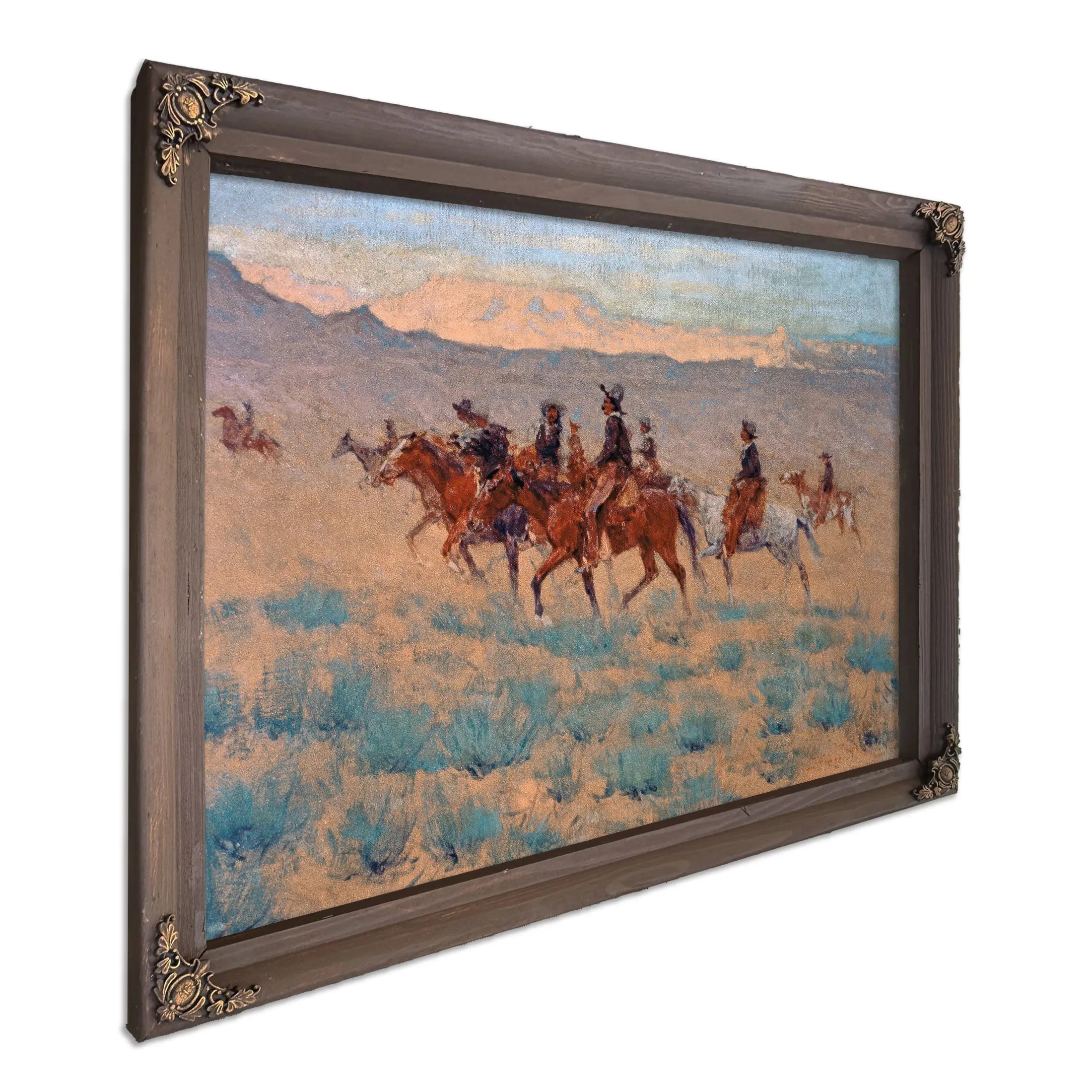 The Cowpunchers Watercolor On Paper by Frederic Remington