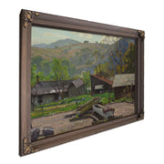 Water Troughs On A Farm By William Wendt Fine Art Print