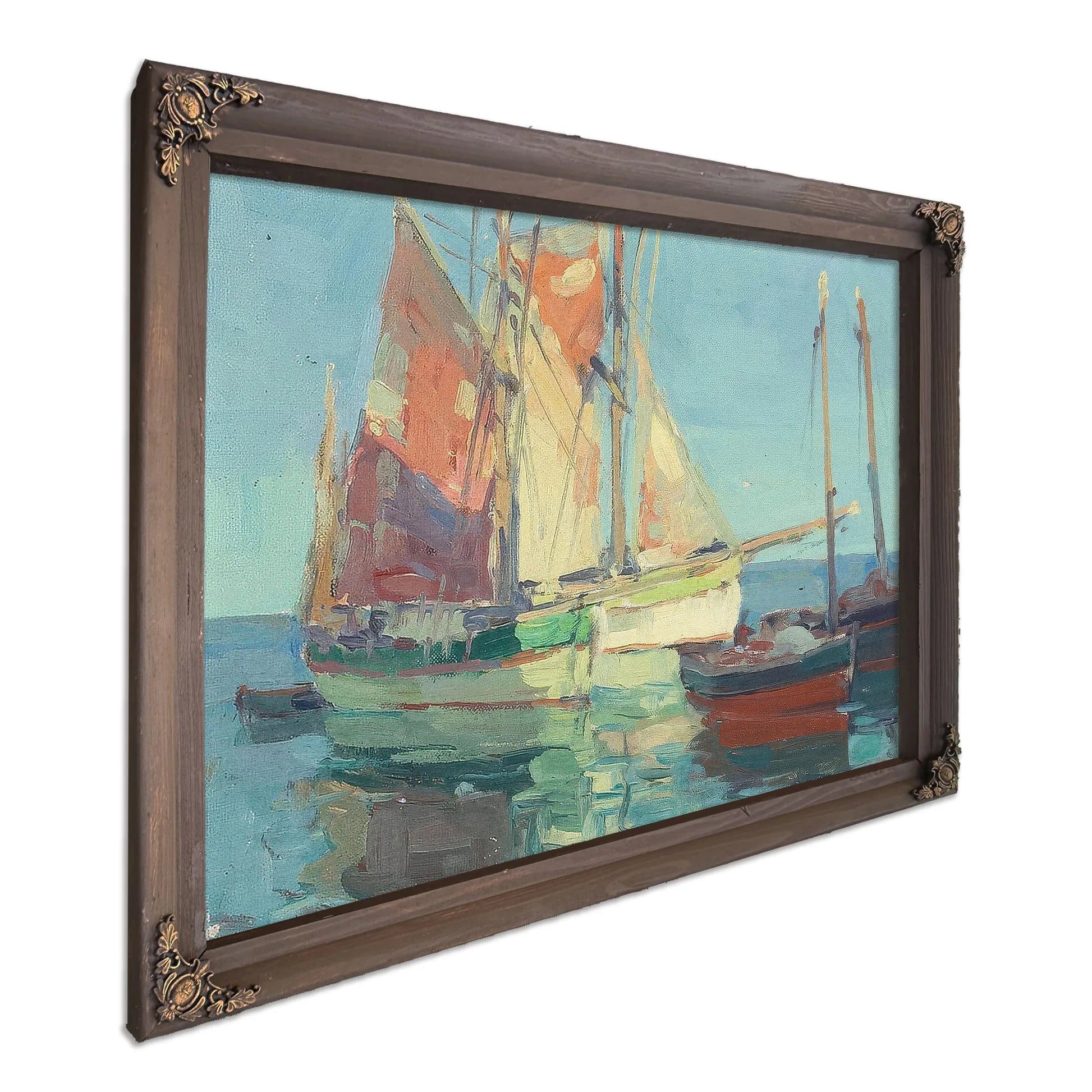 Anchorage, Brittany Tuna Boats By Edgar Payne Fine Art Print