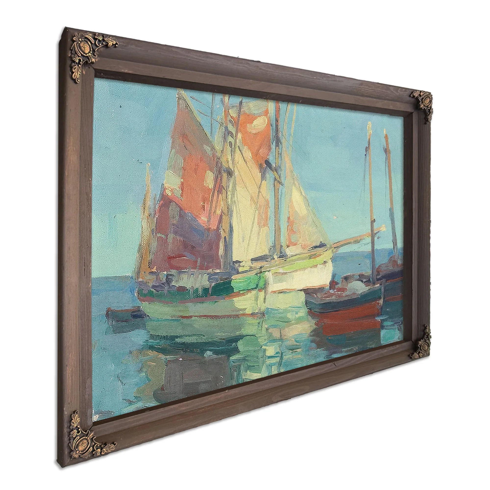 Anchorage, Brittany Tuna Boats By Edgar Payne Fine Art Print